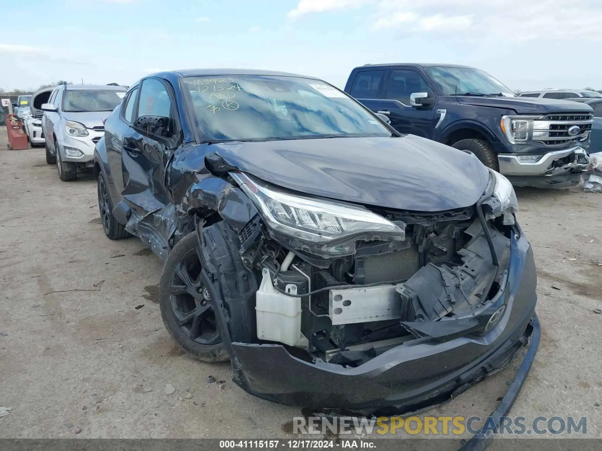 1 fotografías del automóvil dañado JTNKHMBX9M1118773 TOYOTA C-HR 2021