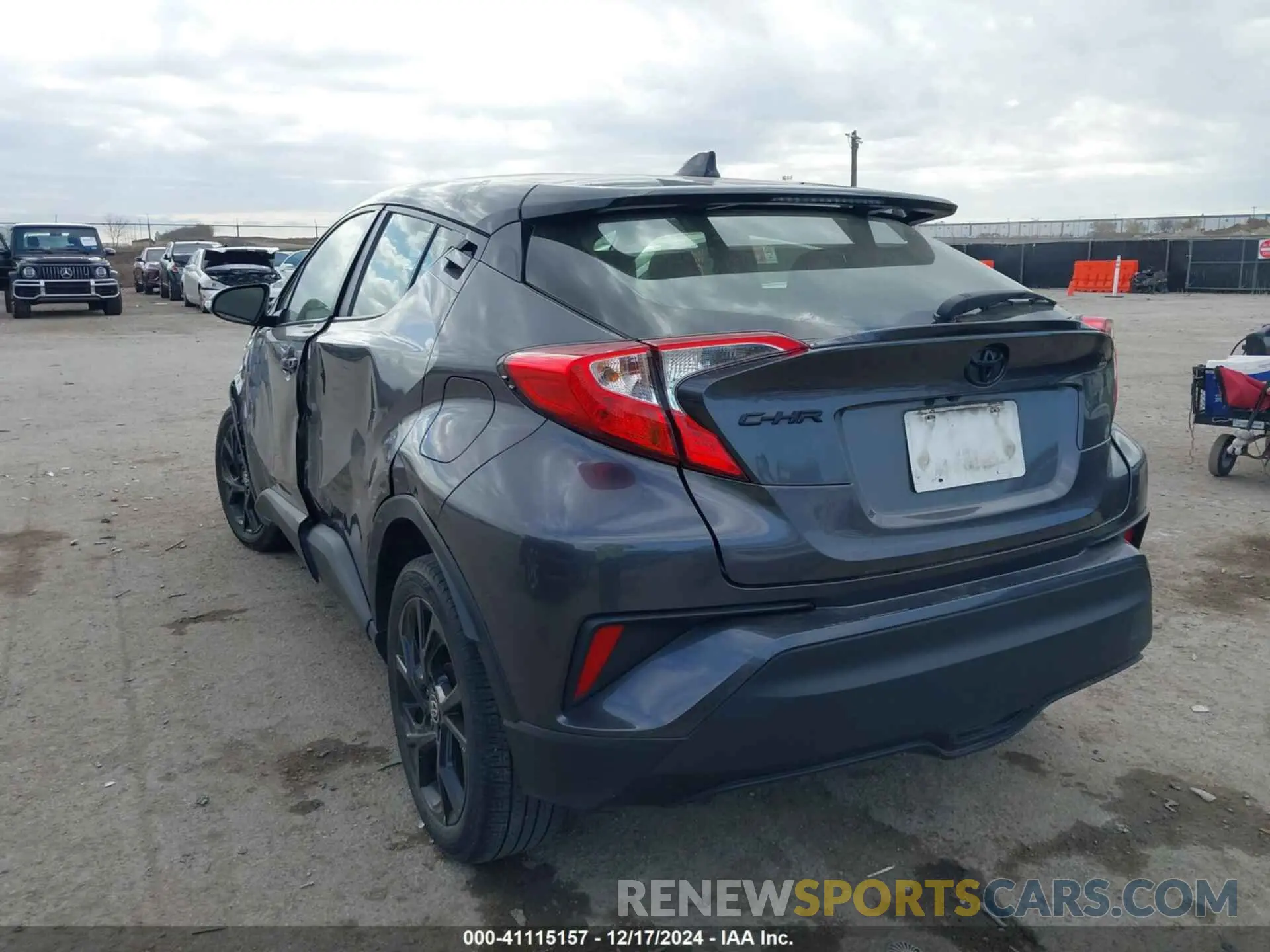 3 fotografías del automóvil dañado JTNKHMBX9M1118773 TOYOTA C-HR 2021