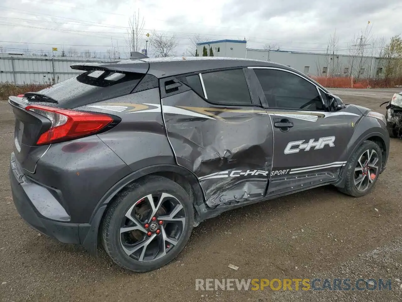 3 fotografías del automóvil dañado JTNKHMBX9M1120927 TOYOTA C-HR 2021