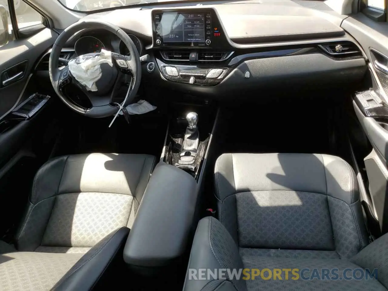 8 fotografías del automóvil dañado JTNKHMBX9M1126792 TOYOTA C-HR 2021