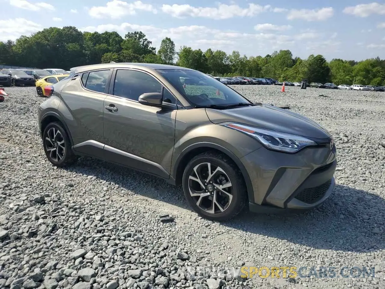 4 fotografías del automóvil dañado JTNKHMBXXM1099473 TOYOTA C-HR 2021