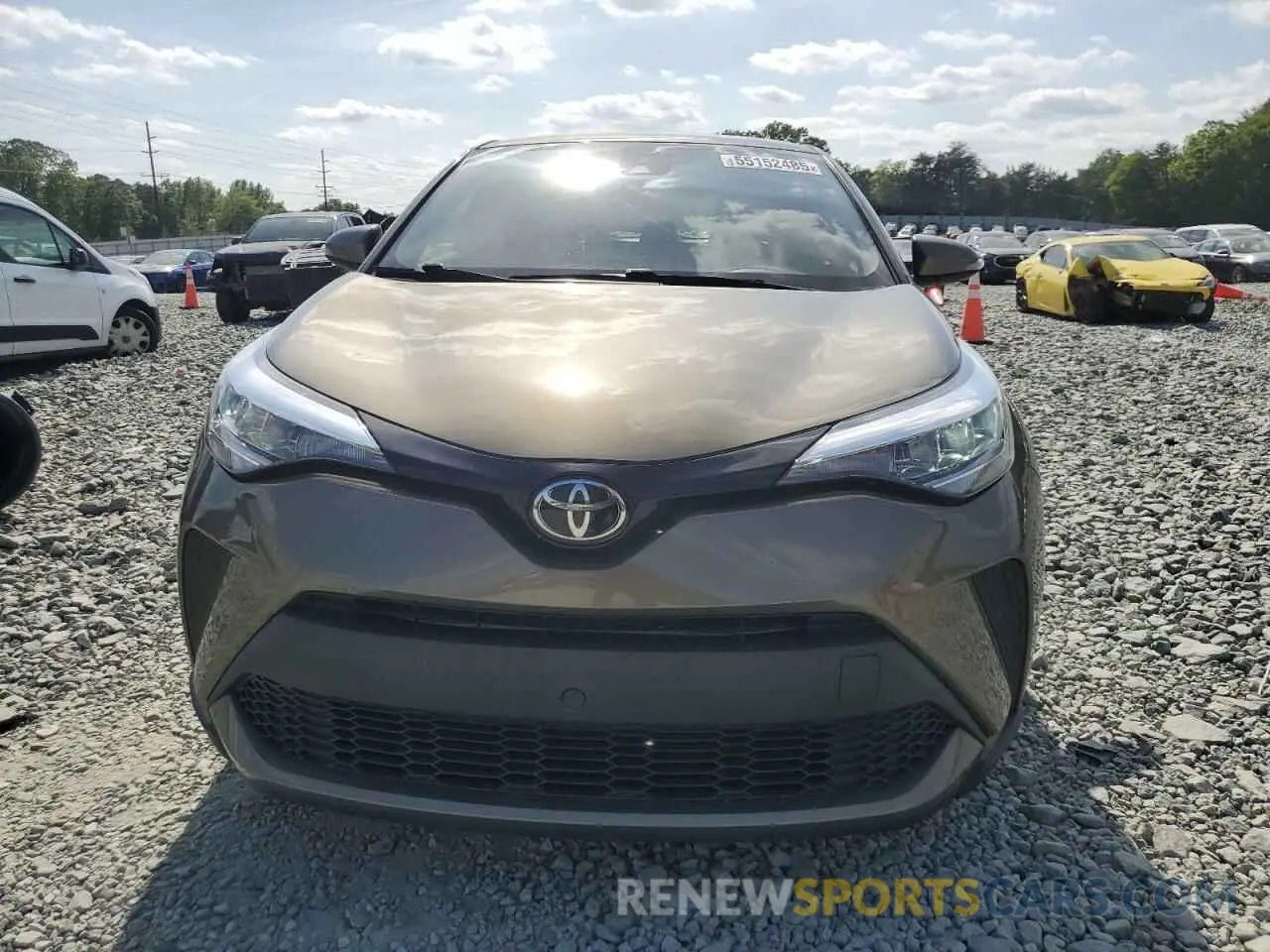 5 fotografías del automóvil dañado JTNKHMBXXM1099473 TOYOTA C-HR 2021