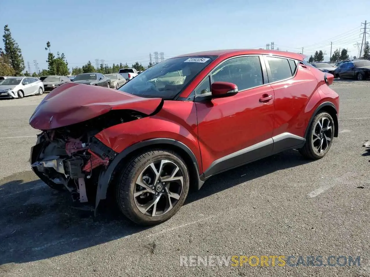 1 fotografías del automóvil dañado JTNKHMBXXM1120595 TOYOTA C-HR 2021