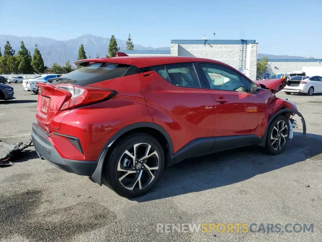 3 fotografías del automóvil dañado JTNKHMBXXM1120595 TOYOTA C-HR 2021