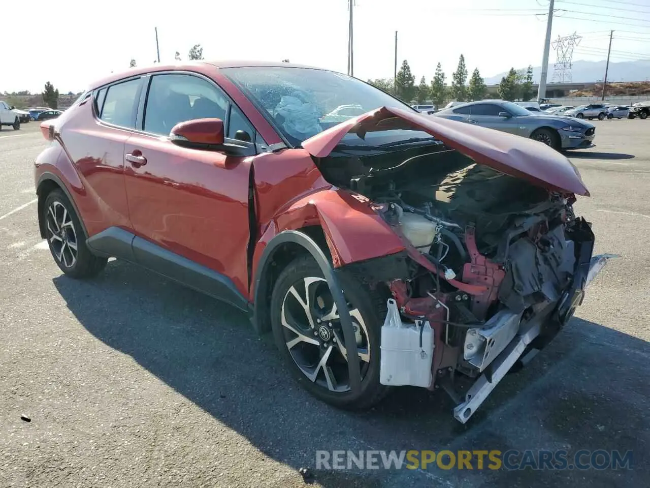 4 fotografías del automóvil dañado JTNKHMBXXM1120595 TOYOTA C-HR 2021