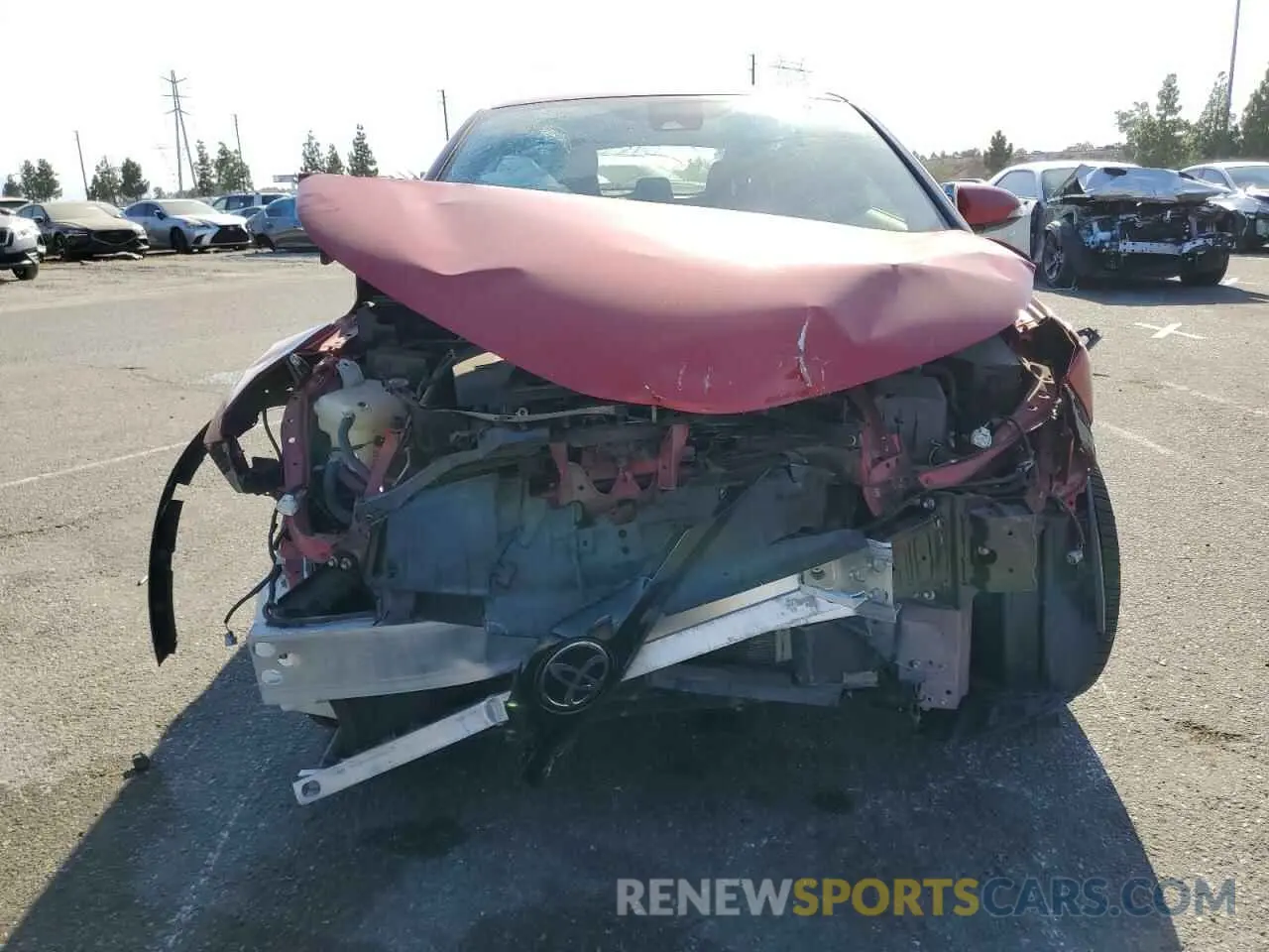 5 fotografías del automóvil dañado JTNKHMBXXM1120595 TOYOTA C-HR 2021