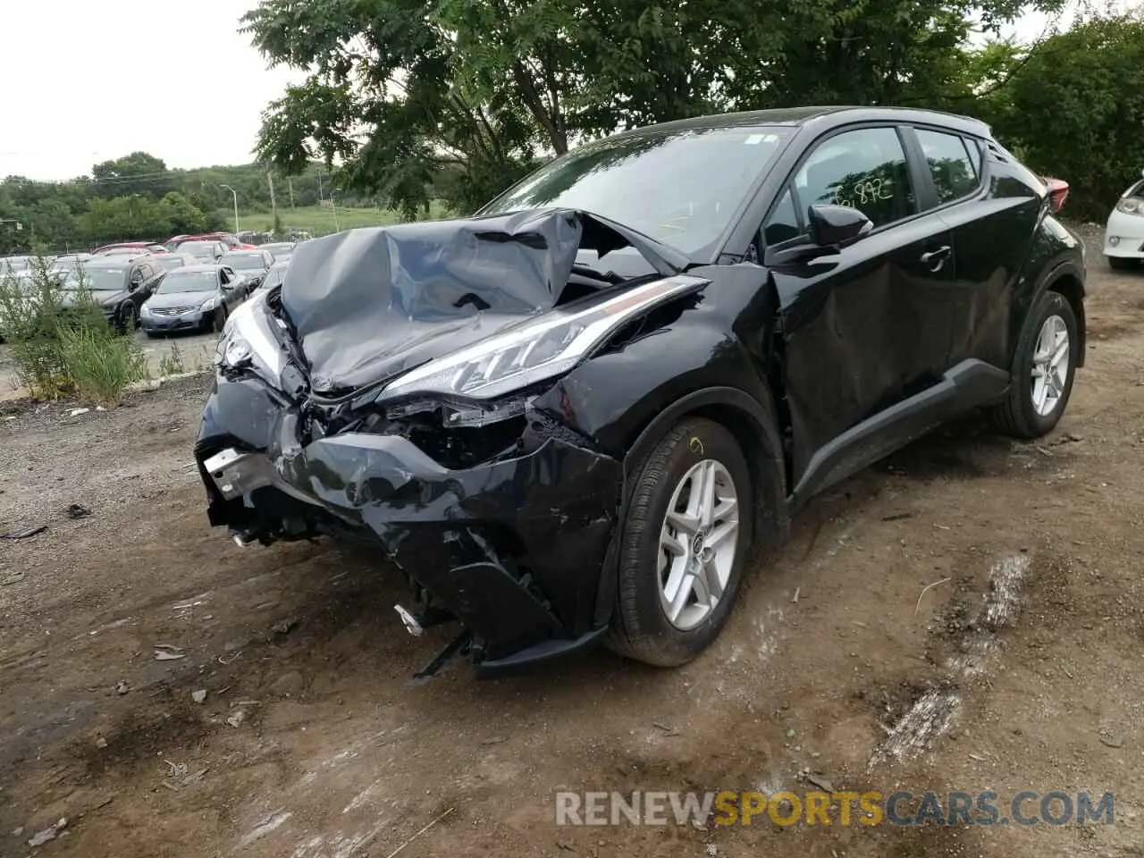 2 fotografías del automóvil dañado NMTKHMBX0MR139002 TOYOTA C-HR 2021