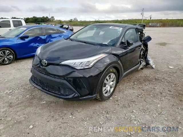2 fotografías del automóvil dañado NMTKHMBX1MR131541 TOYOTA C-HR 2021