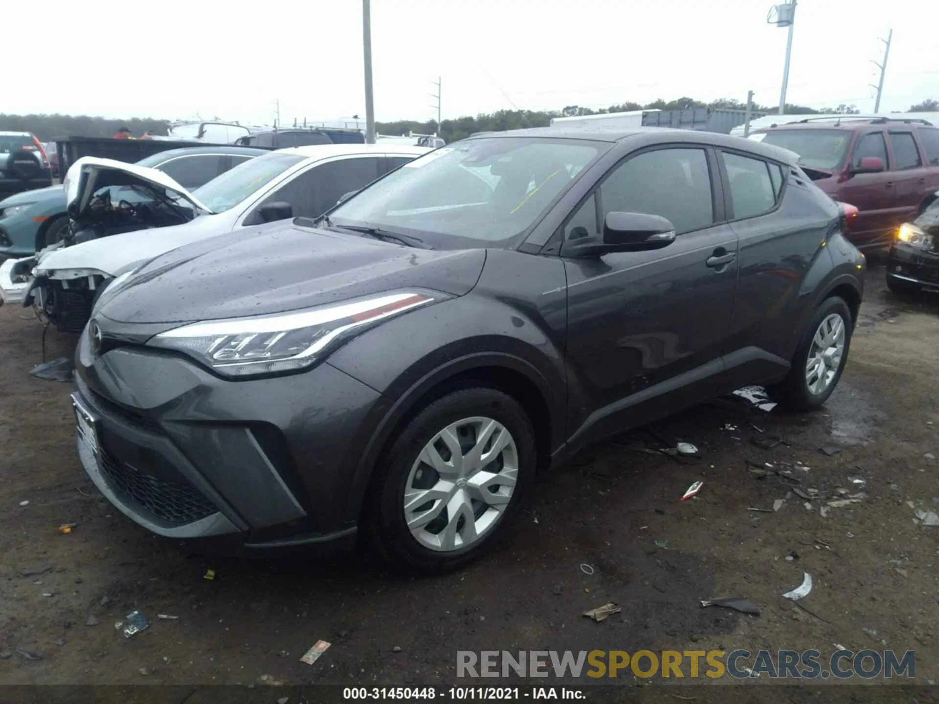 2 fotografías del automóvil dañado NMTKHMBX6MR128893 TOYOTA C-HR 2021
