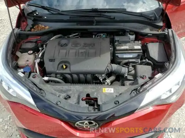 11 fotografías del automóvil dañado NMTKHMBX7MR139059 TOYOTA C-HR 2021