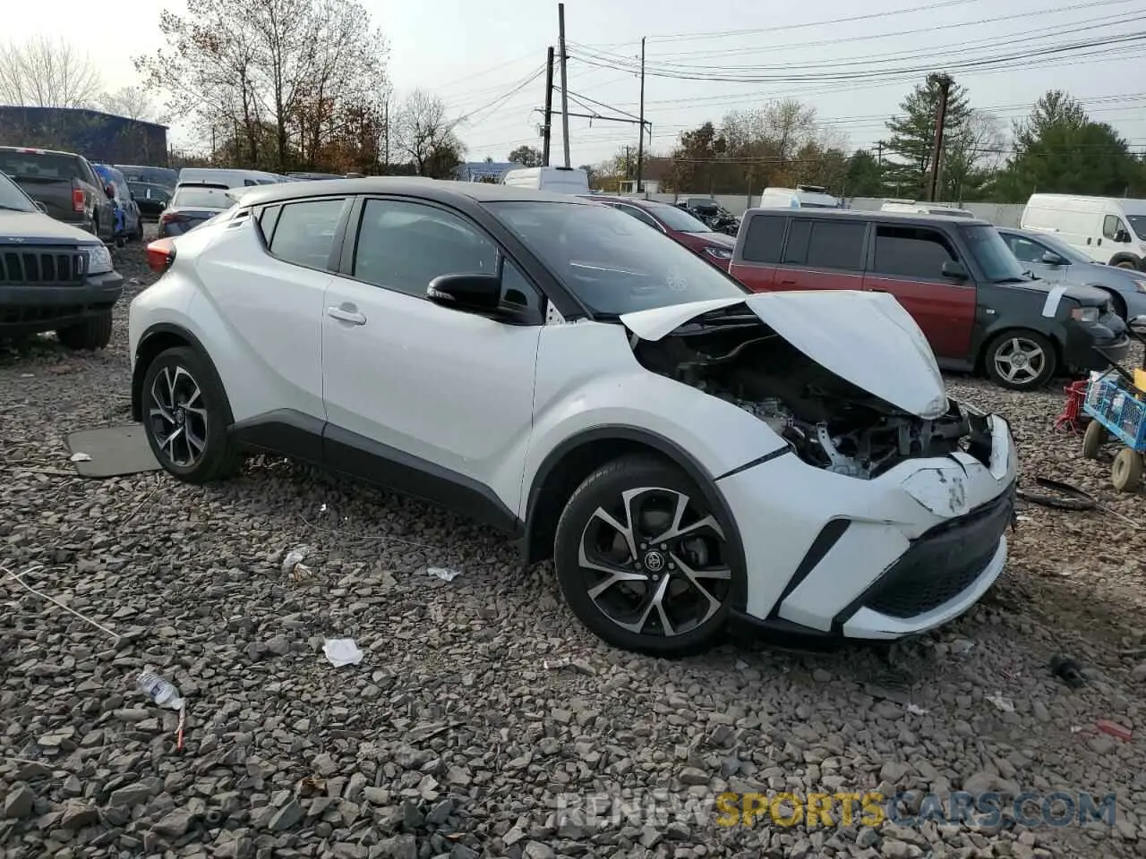 4 fotografías del automóvil dañado NMTKHMBXXMR119341 TOYOTA C-HR 2021