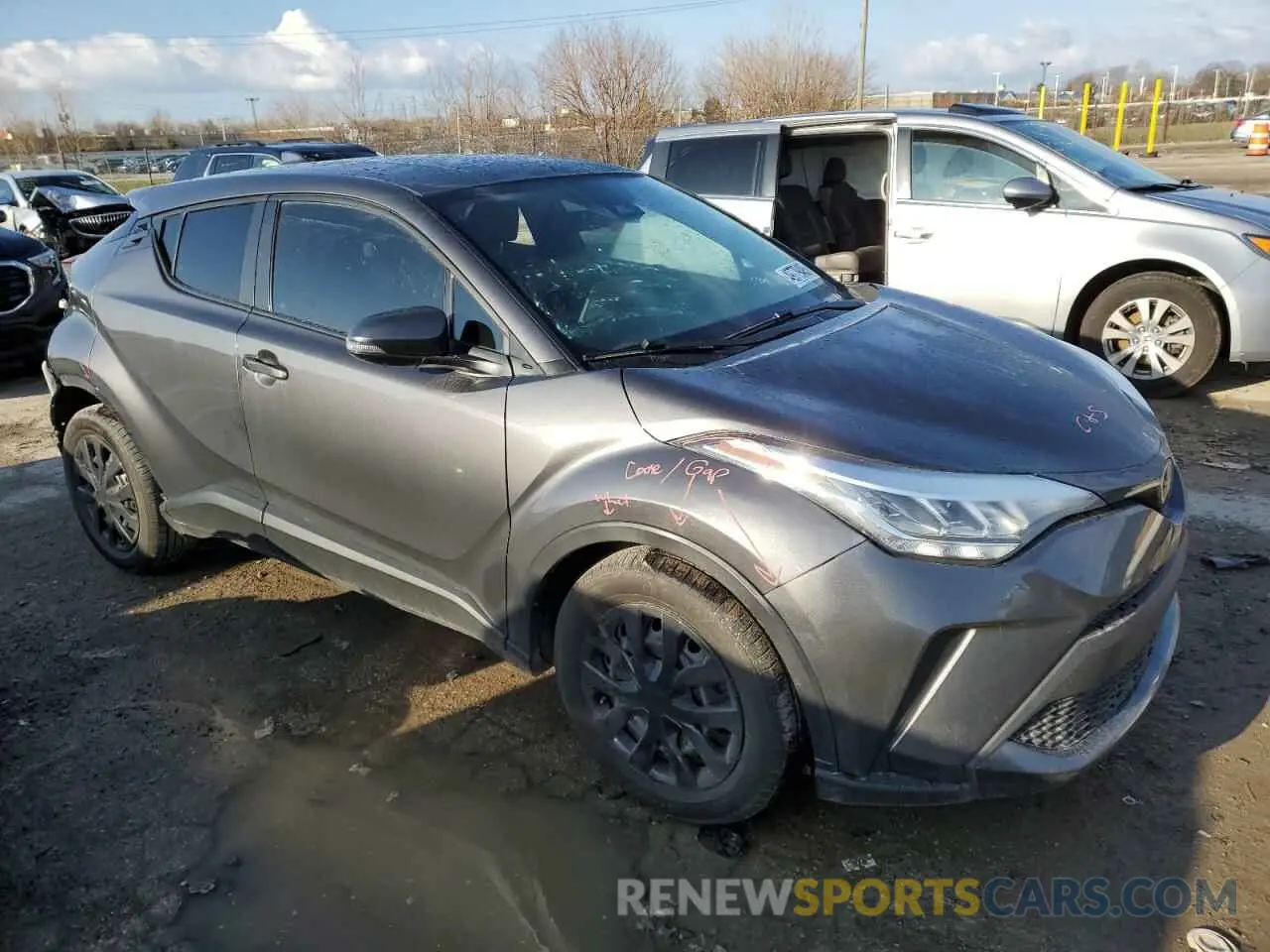 4 fotografías del automóvil dañado NMTKHMBXXMR140304 TOYOTA C-HR 2021