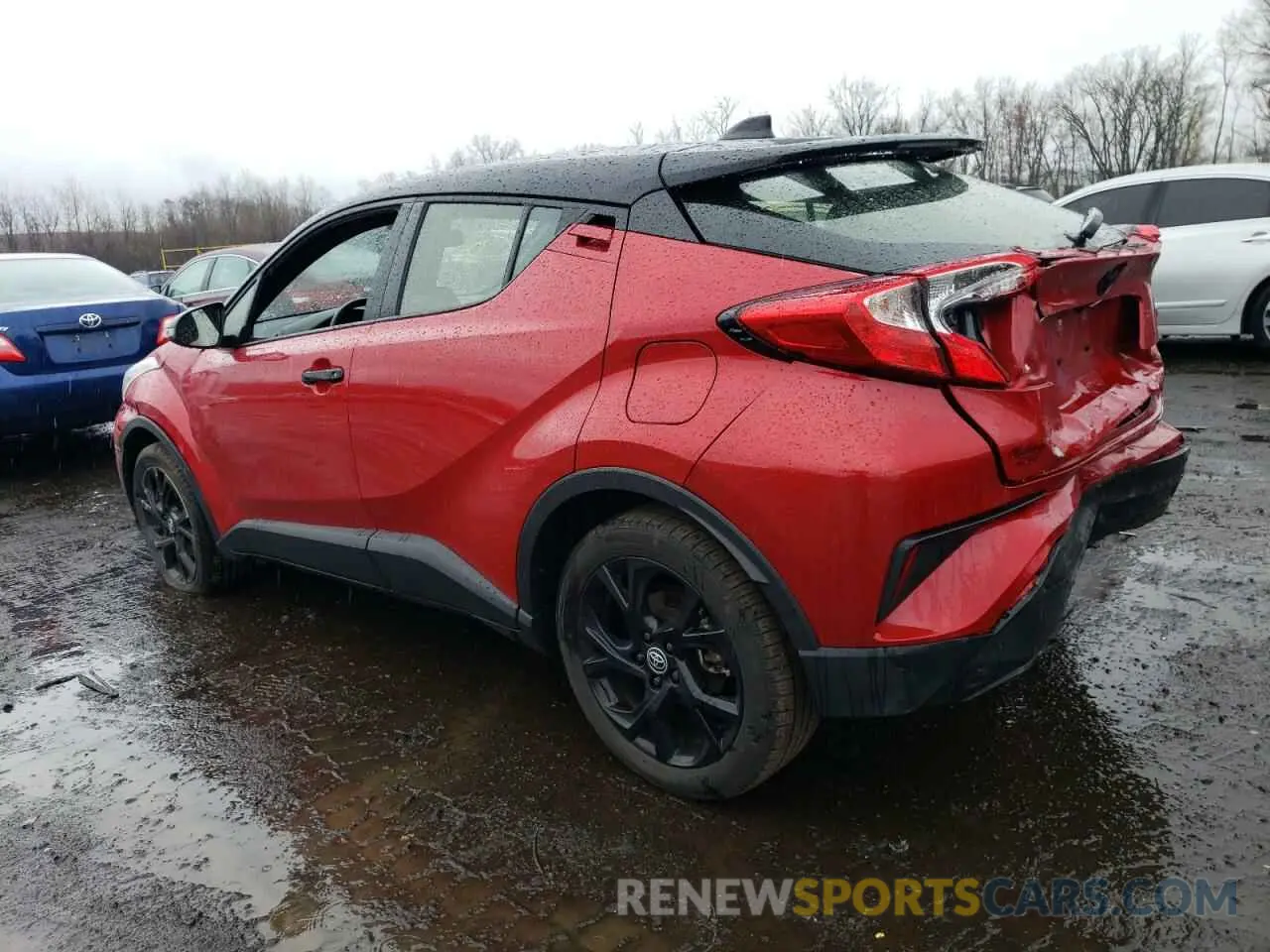 2 fotografías del automóvil dañado JTNKHMBX6N1135449 TOYOTA C-HR 2022