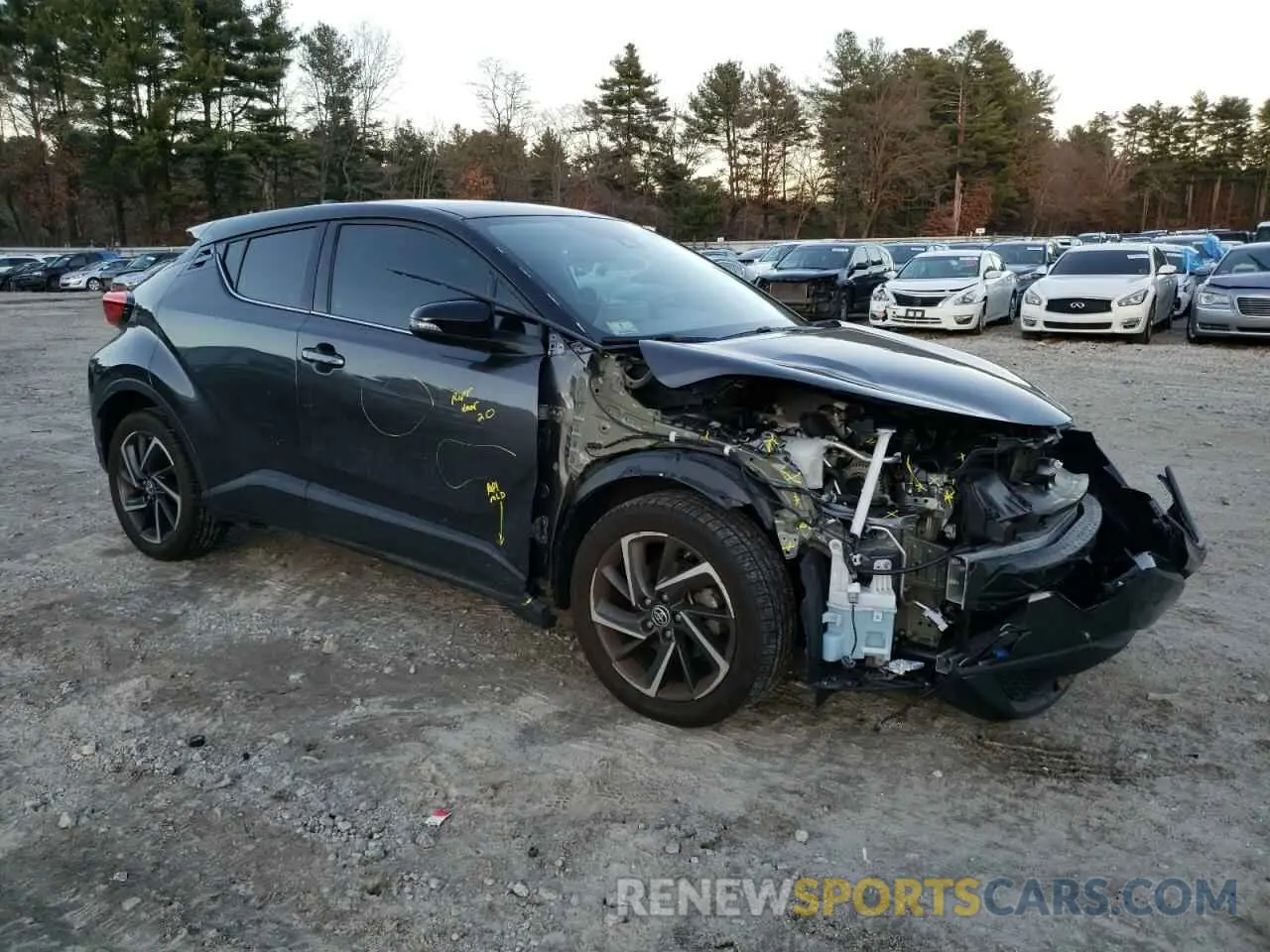 4 fotografías del automóvil dañado NMTKHMBX8NR144532 TOYOTA C-HR 2022