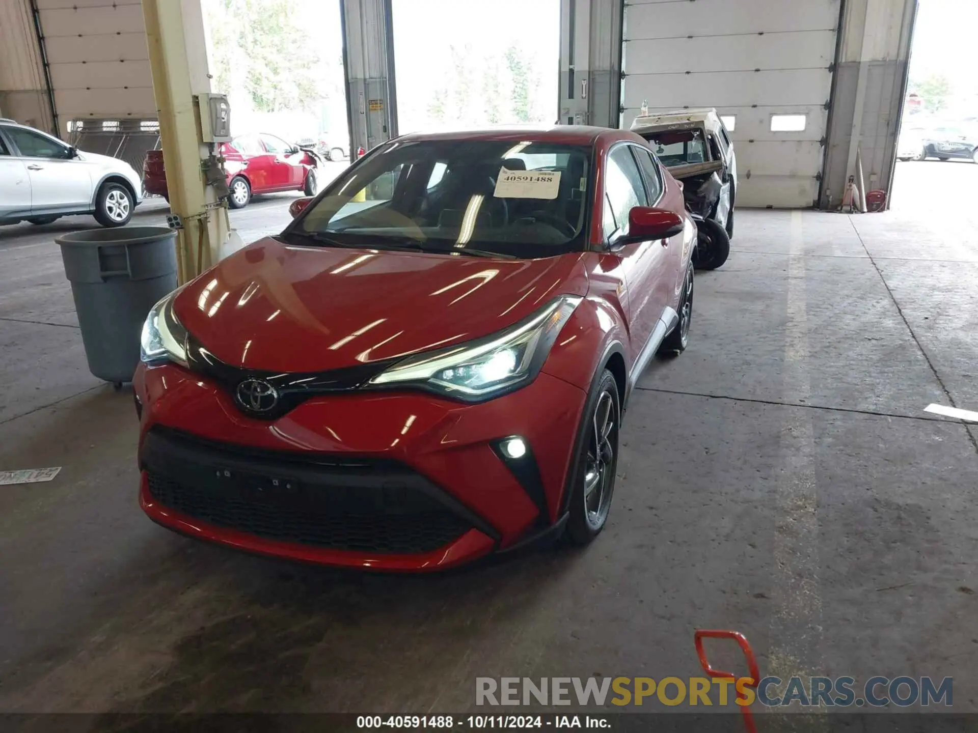 2 fotografías del automóvil dañado NMTKHMBX9NR140490 TOYOTA C-HR 2022