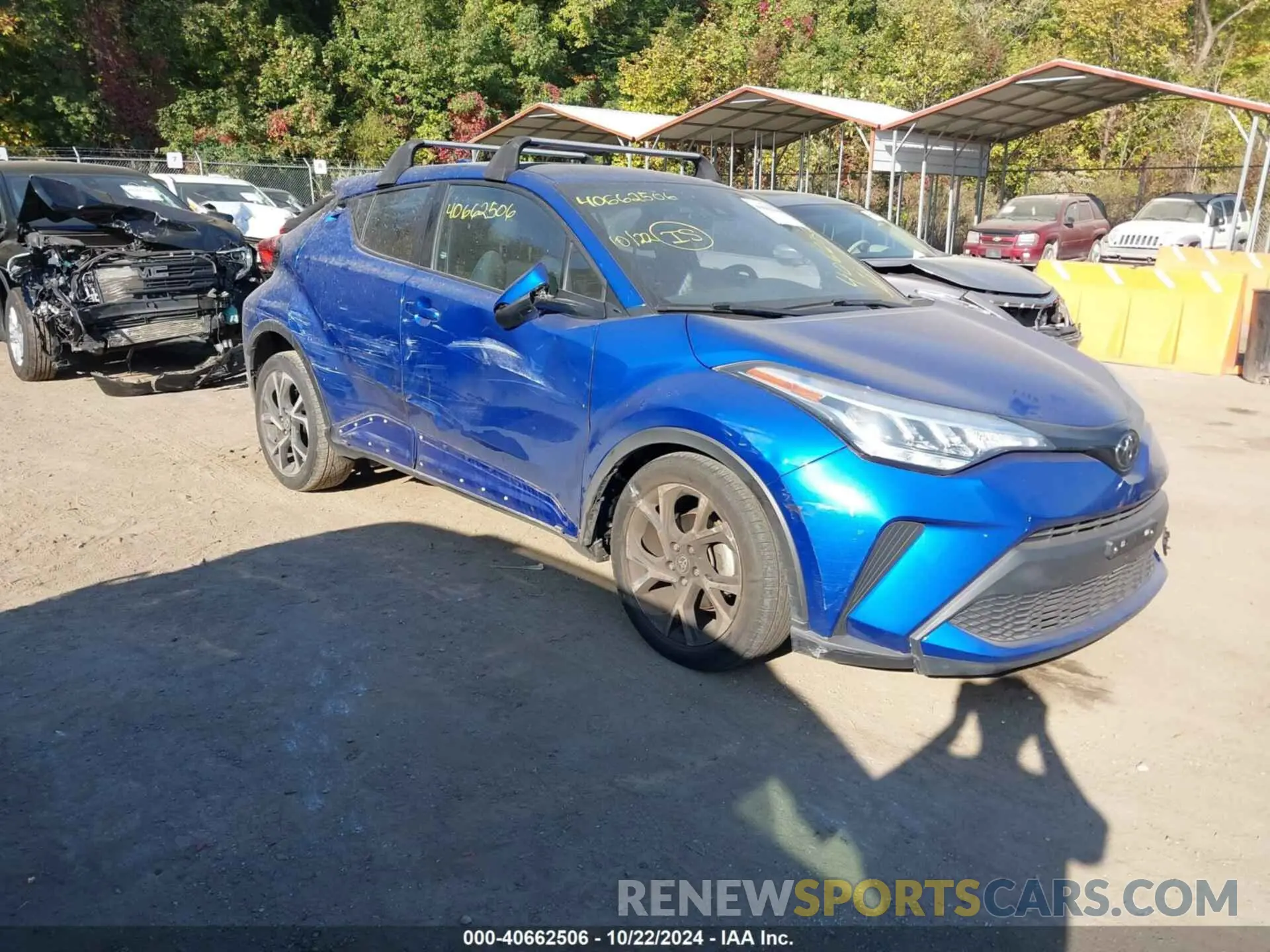 1 fotografías del automóvil dañado NMTKHMBXXNR141423 TOYOTA C-HR 2022