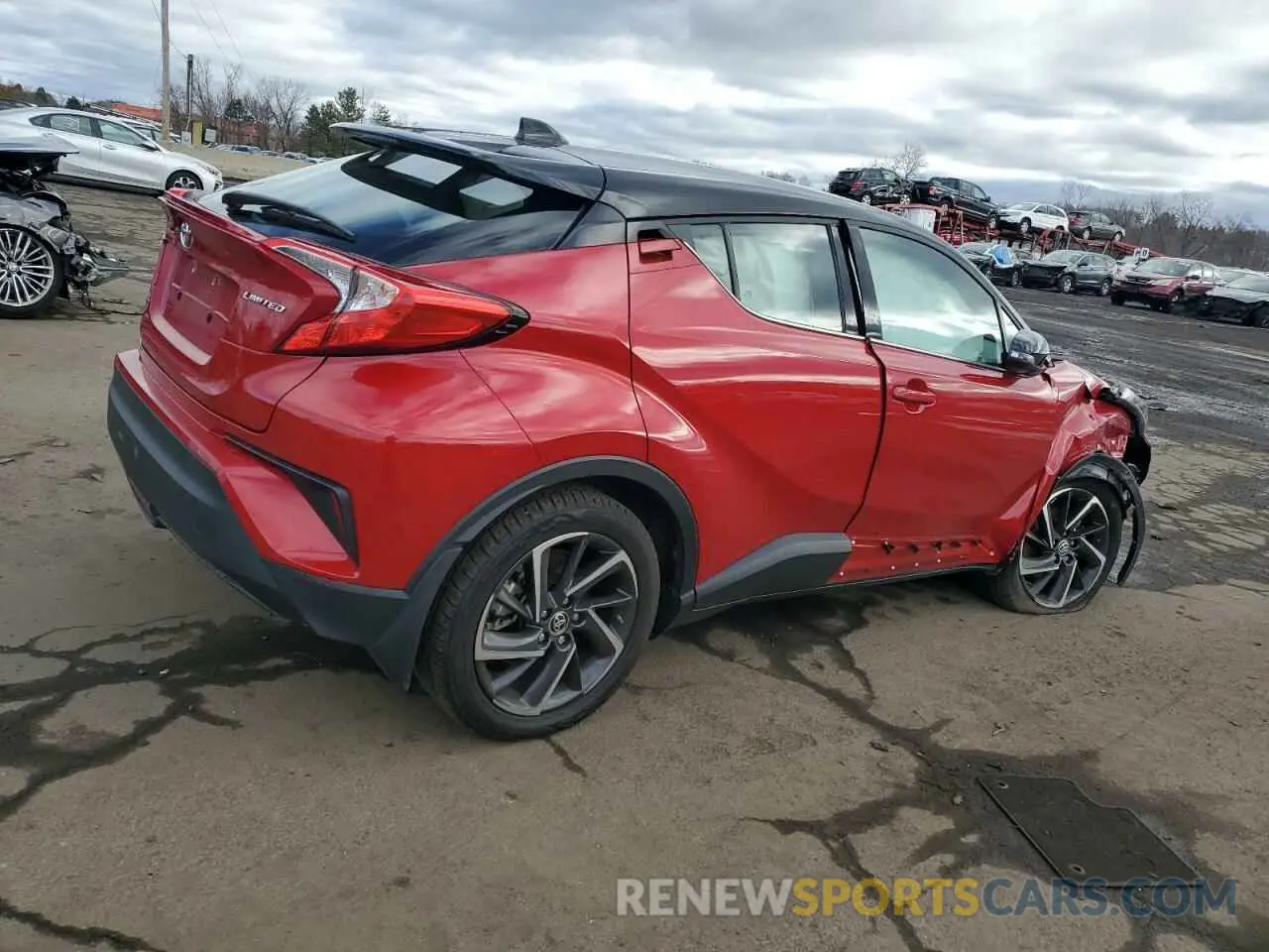 3 fotografías del automóvil dañado NMTKHMBXXNR144788 TOYOTA C-HR 2022