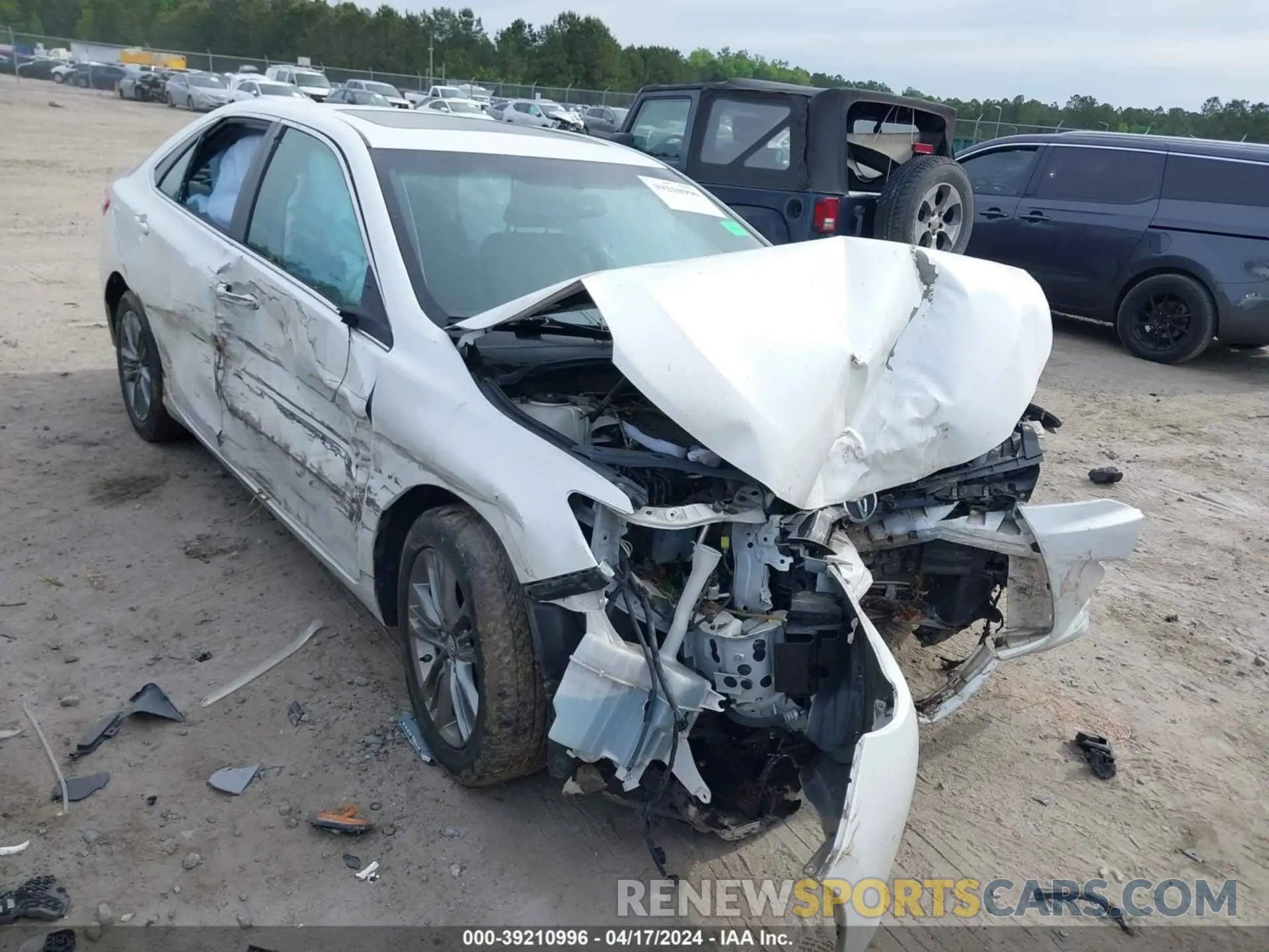 6 fotografías del automóvil dañado 4T1BF1FK9HU414125 TOYOTA CAMRY 2017