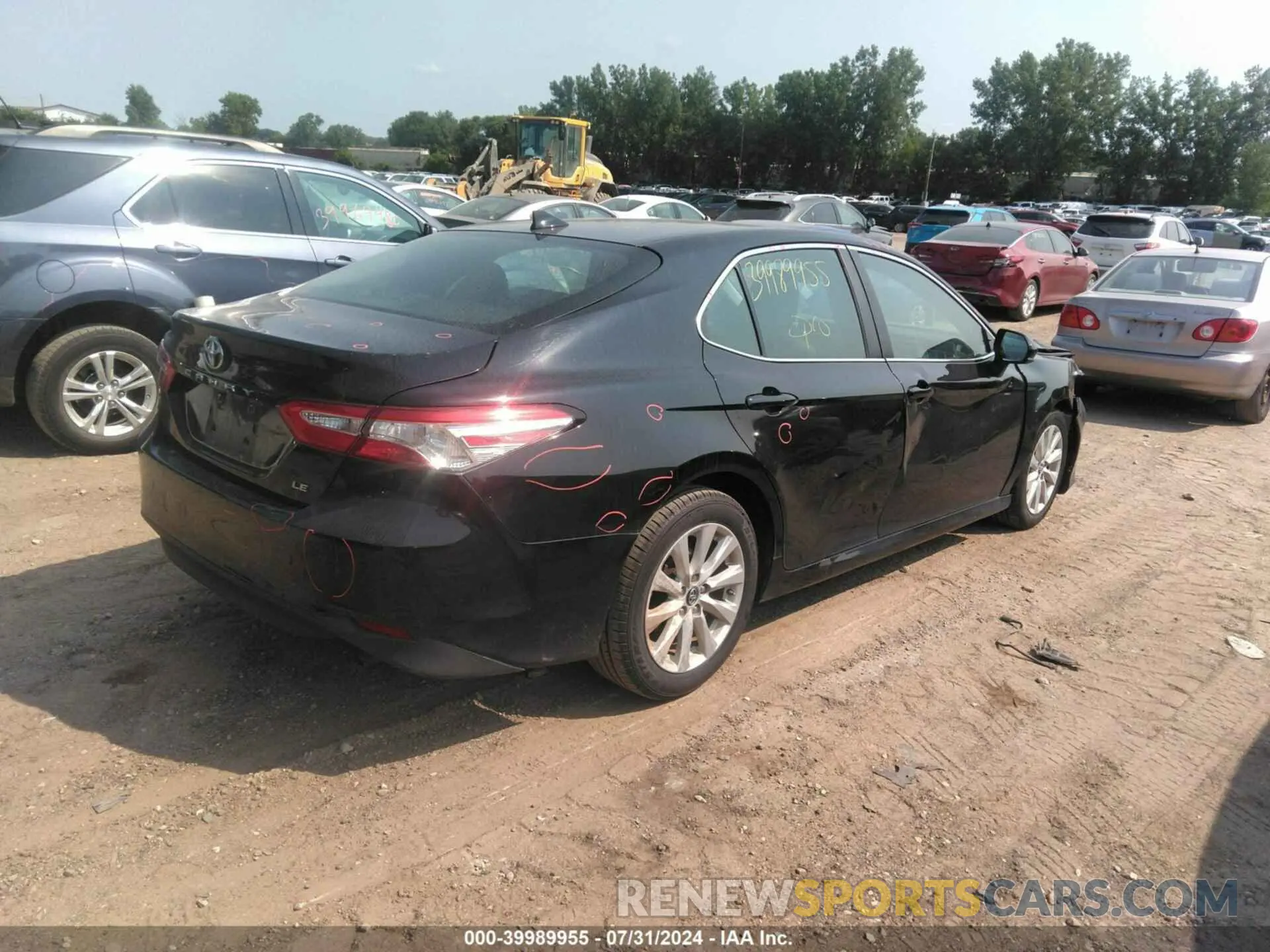 4 fotografías del automóvil dañado 4T1B11HK0KU215399 TOYOTA CAMRY 2019