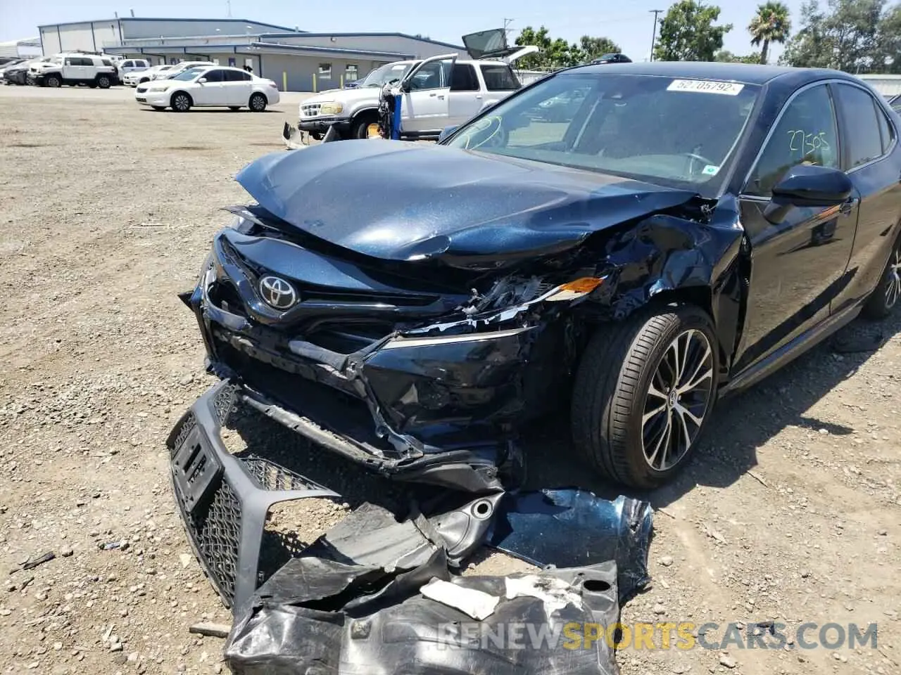 9 fotografías del automóvil dañado 4T1B11HK0KU723467 TOYOTA CAMRY 2019