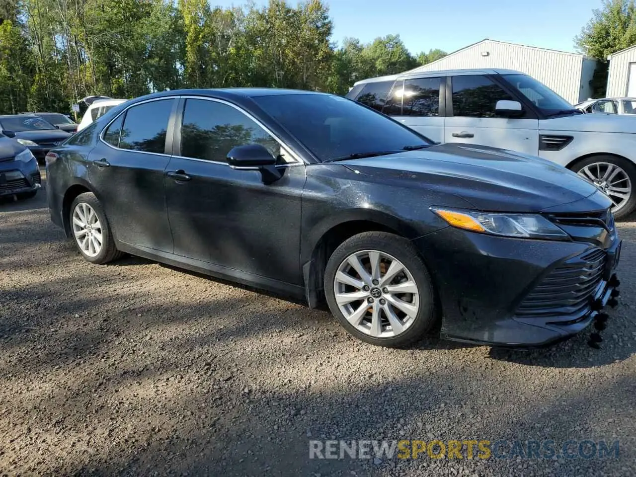 4 fotografías del automóvil dañado 4T1B11HK0KU723730 TOYOTA CAMRY 2019
