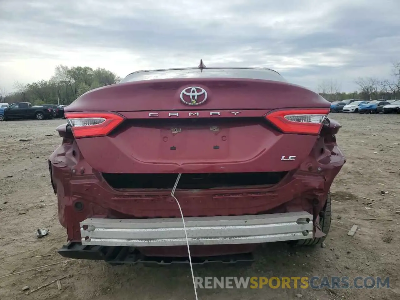 6 fotografías del automóvil dañado 4T1B11HK0KU740365 TOYOTA CAMRY 2019