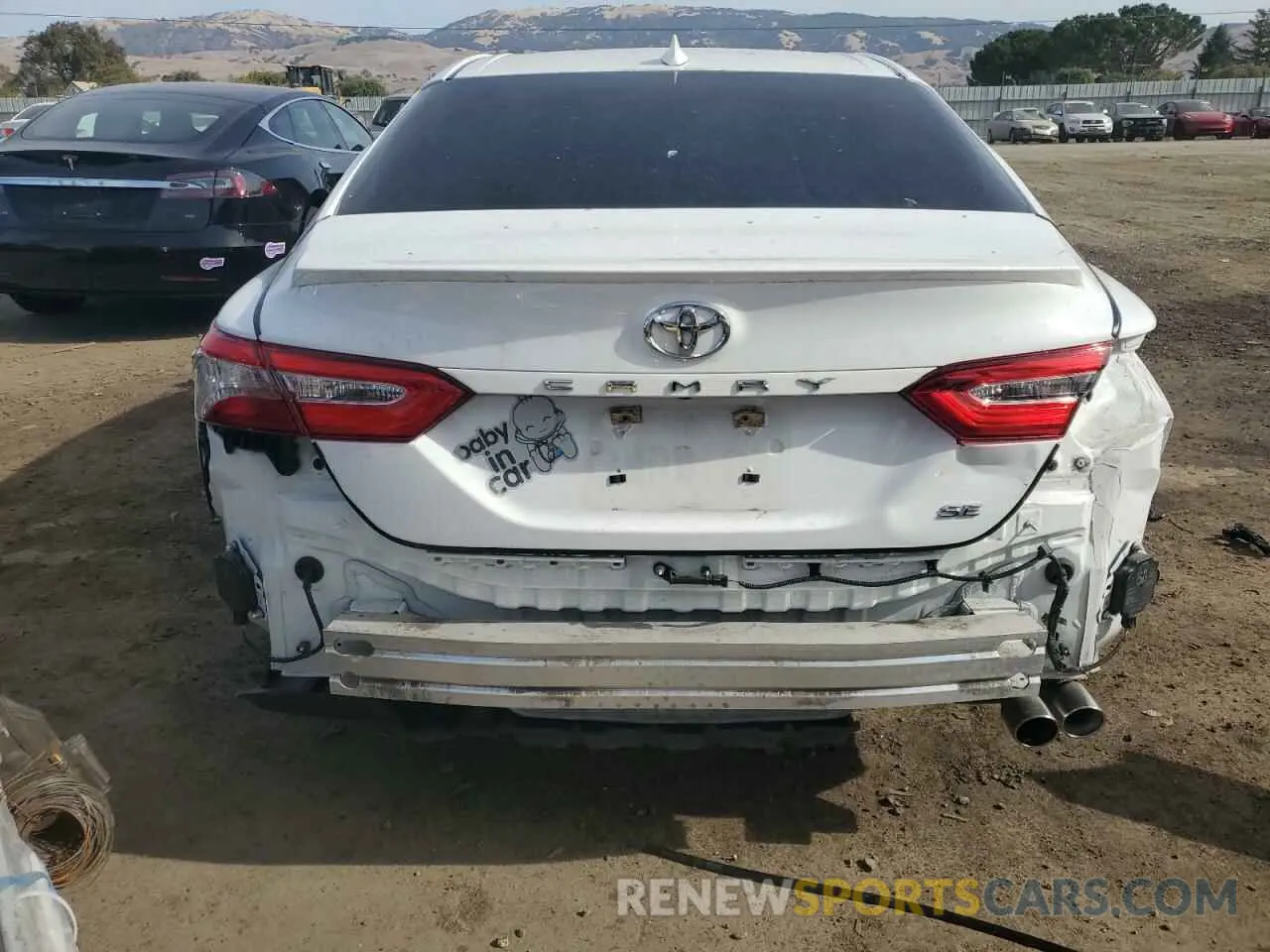 6 fotografías del automóvil dañado 4T1B11HK0KU793003 TOYOTA CAMRY 2019