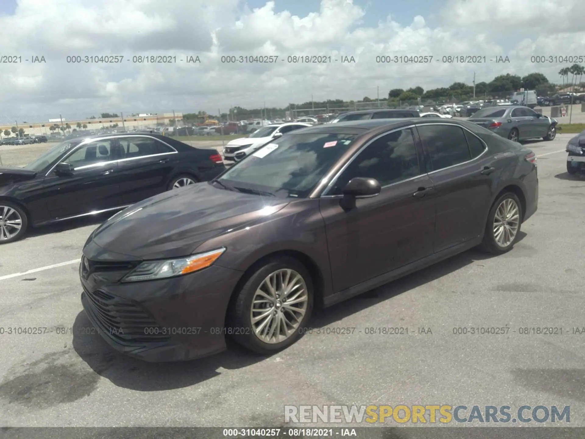 2 fotografías del automóvil dañado 4T1B11HK0KU800368 TOYOTA CAMRY 2019