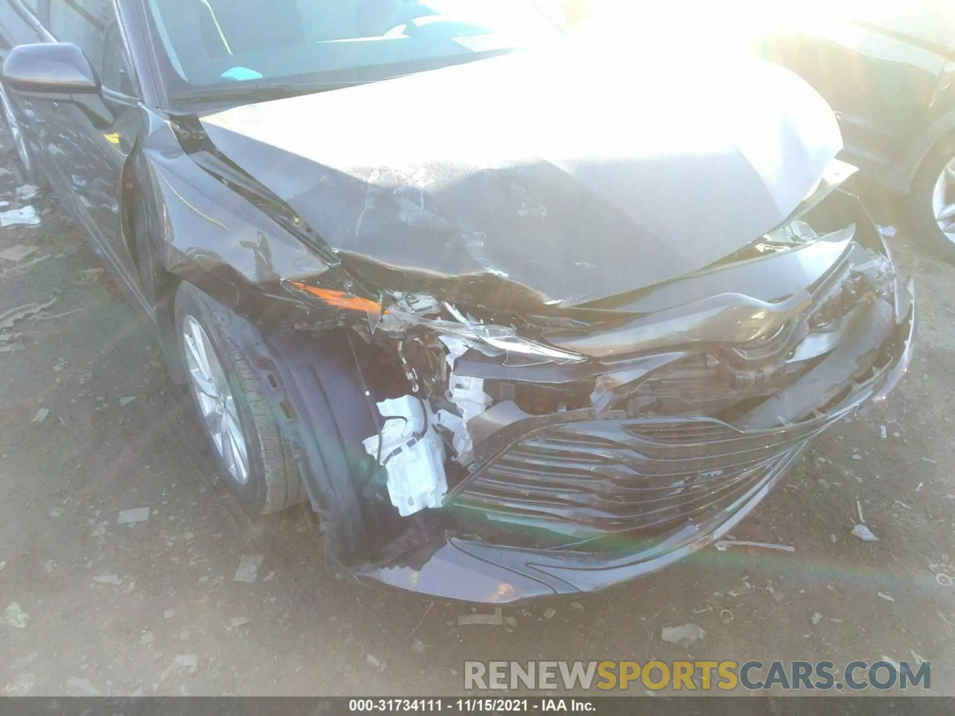 6 fotografías del automóvil dañado 4T1B11HK0KU809376 TOYOTA CAMRY 2019