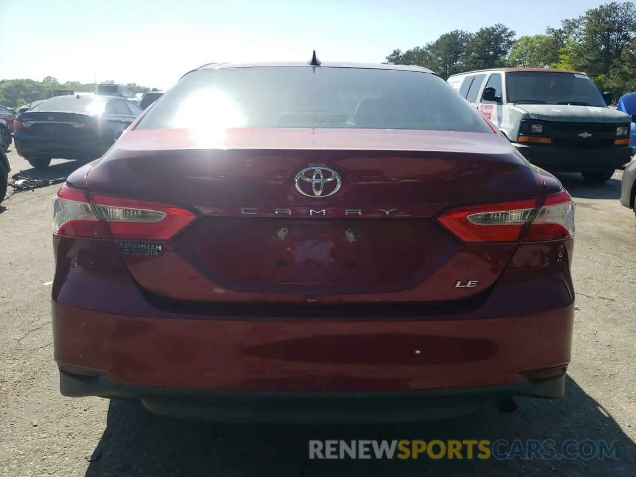 6 fotografías del automóvil dañado 4T1B11HK0KU810494 TOYOTA CAMRY 2019