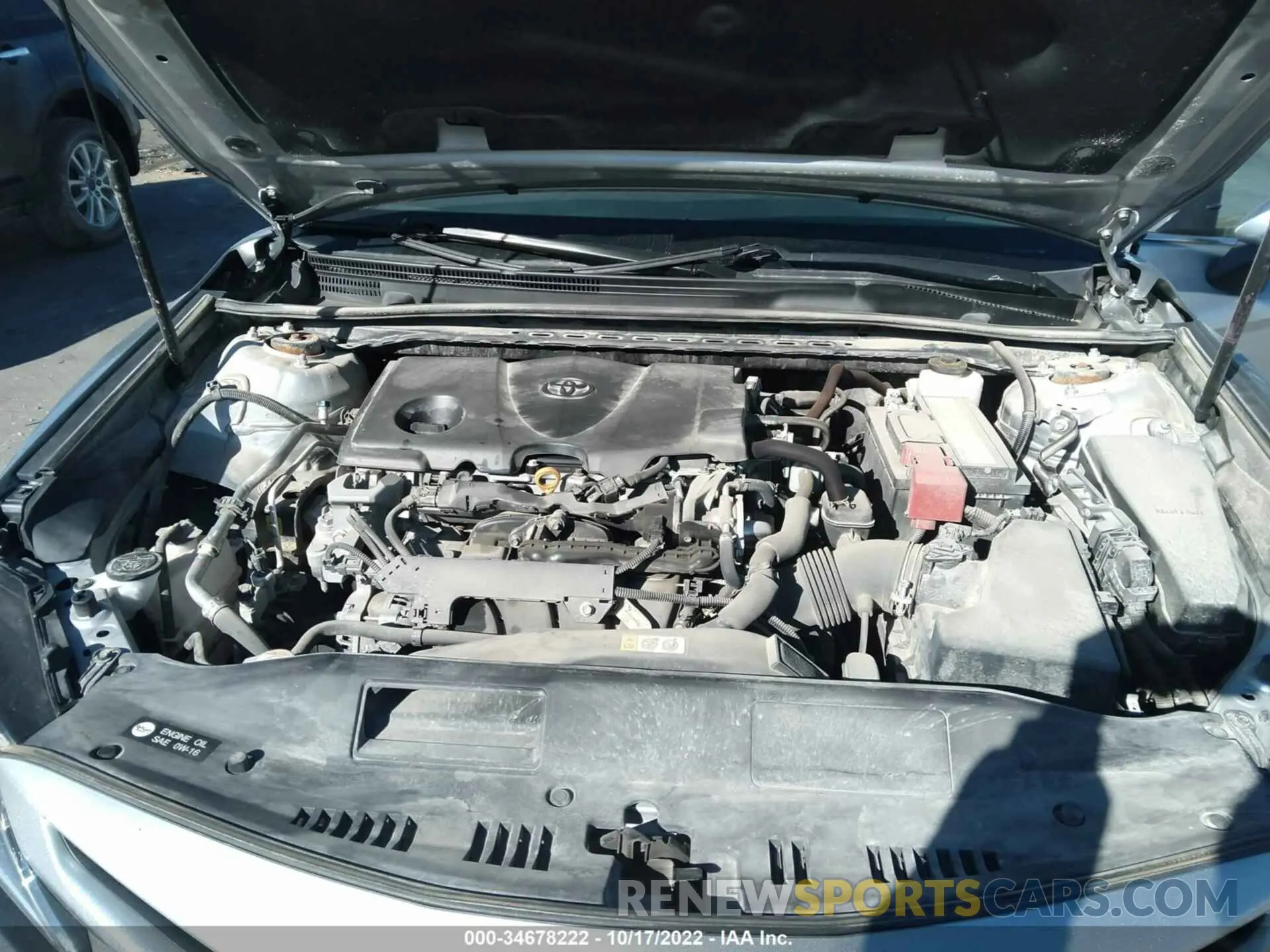 10 fotografías del automóvil dañado 4T1B11HK0KU838957 TOYOTA CAMRY 2019