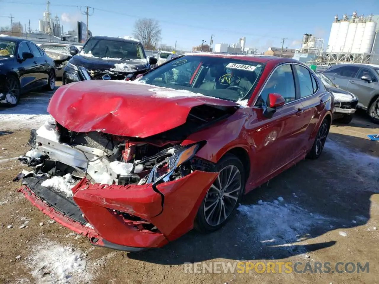 2 fotografías del automóvil dañado 4T1B11HK1KU210471 TOYOTA CAMRY 2019