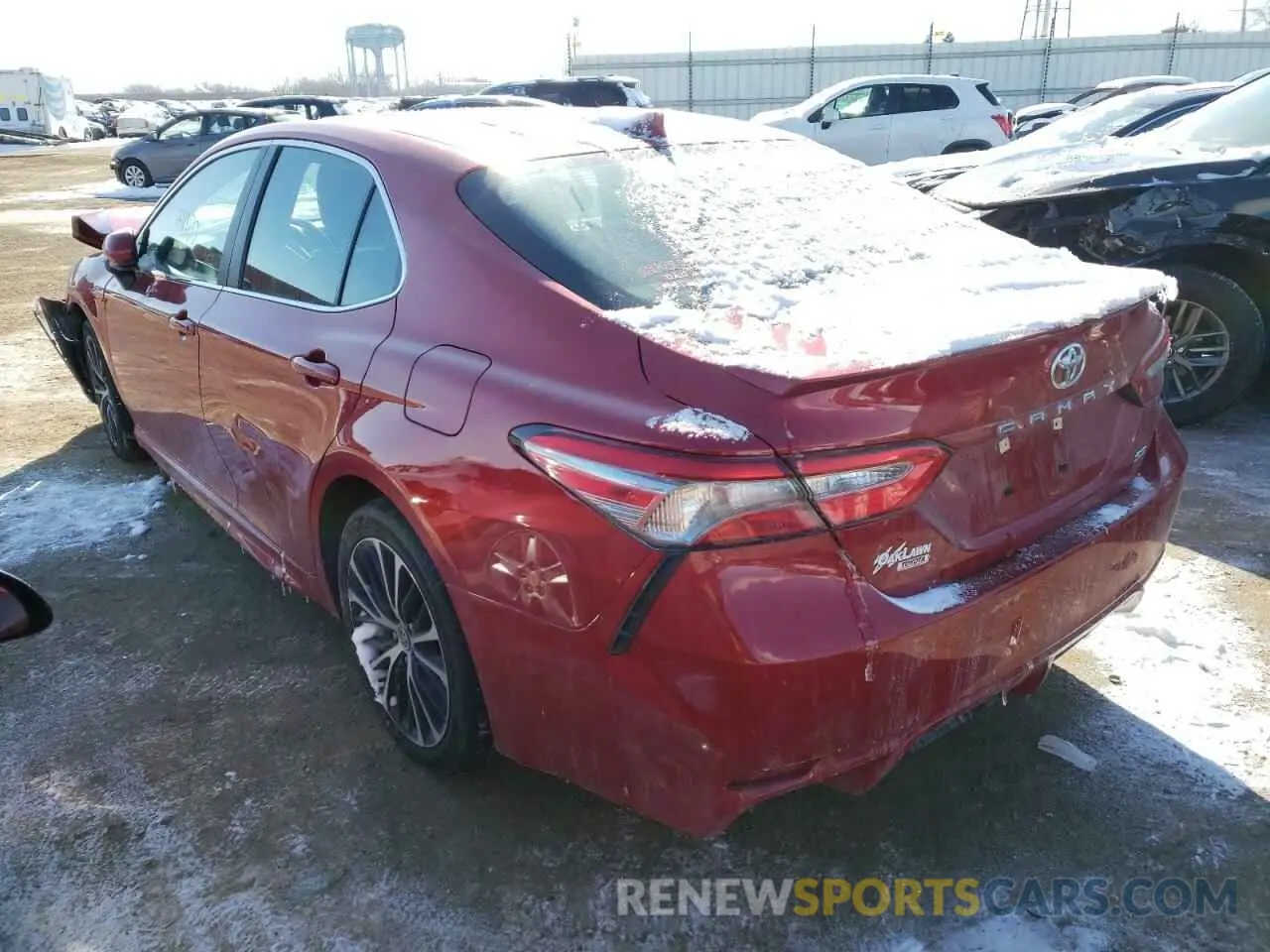 3 fotografías del automóvil dañado 4T1B11HK1KU210471 TOYOTA CAMRY 2019
