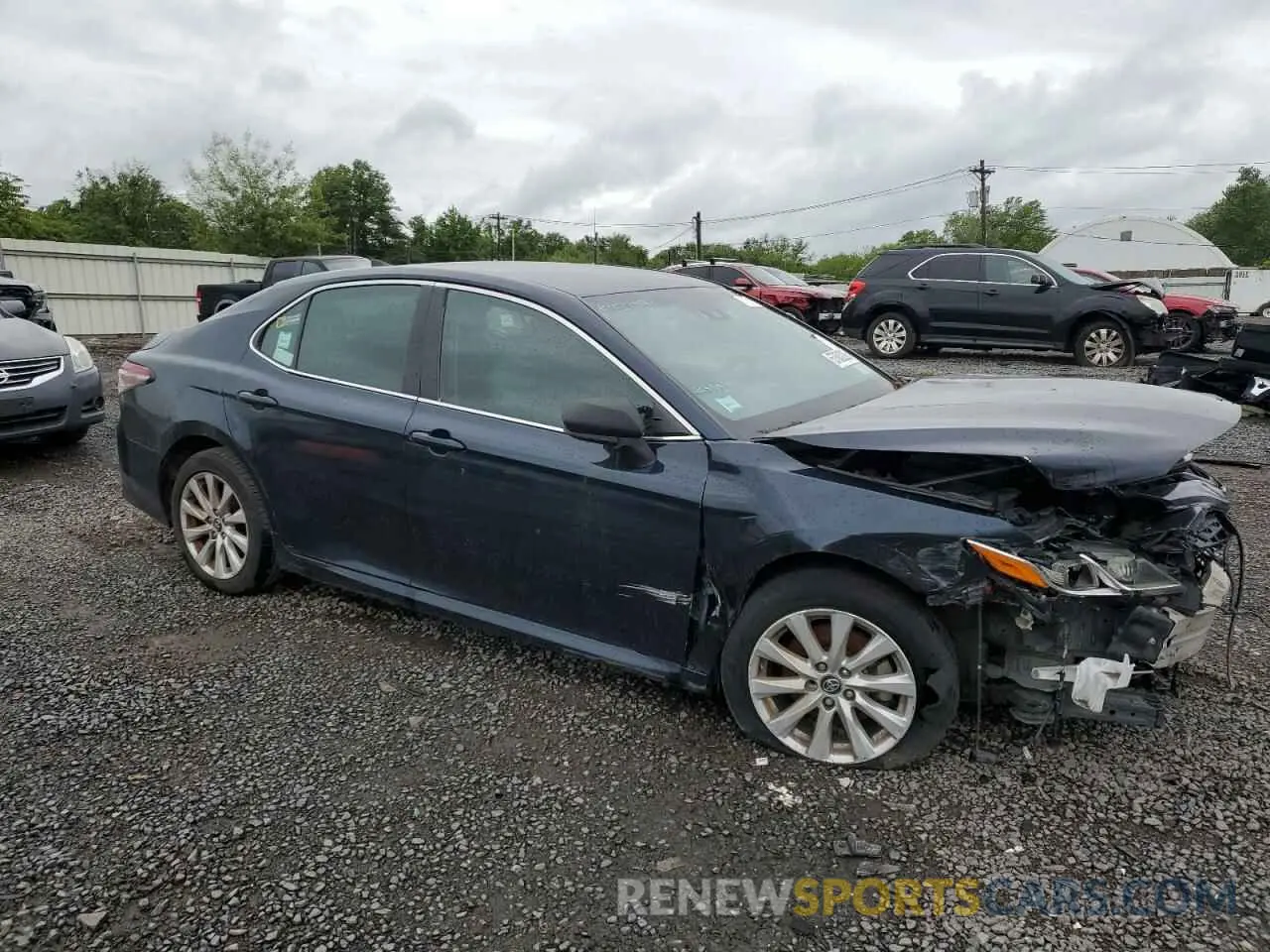 4 fotografías del automóvil dañado 4T1B11HK1KU277099 TOYOTA CAMRY 2019