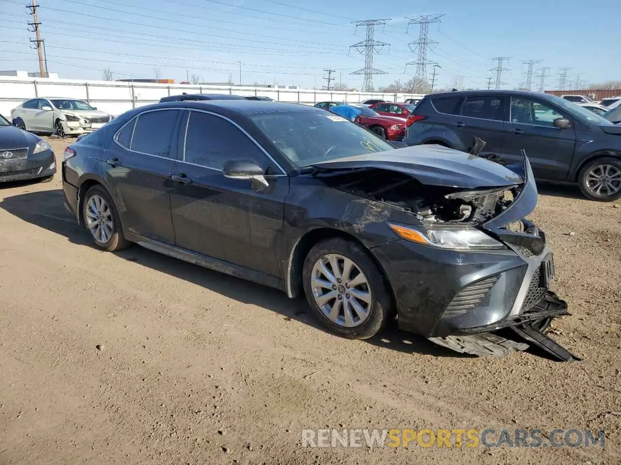 4 fotografías del automóvil dañado 4T1B11HK1KU818698 TOYOTA CAMRY 2019