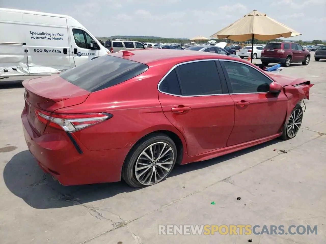 3 fotografías del automóvil dañado 4T1B11HK2KU160891 TOYOTA CAMRY 2019