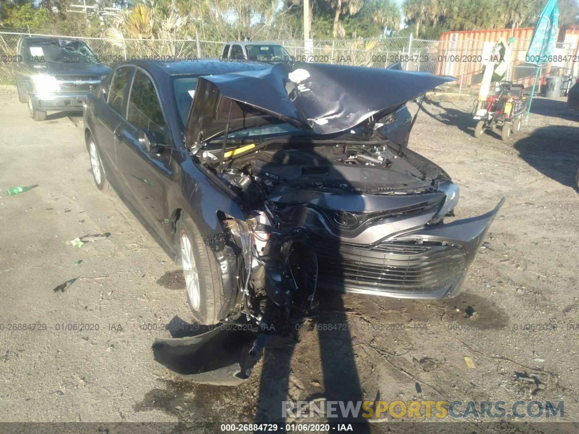 6 fotografías del automóvil dañado 4T1B11HK2KU224654 TOYOTA CAMRY 2019