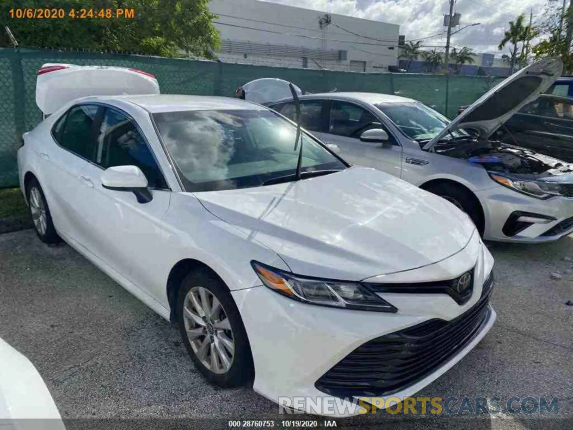 6 fotografías del automóvil dañado 4T1B11HK2KU680797 TOYOTA CAMRY 2019