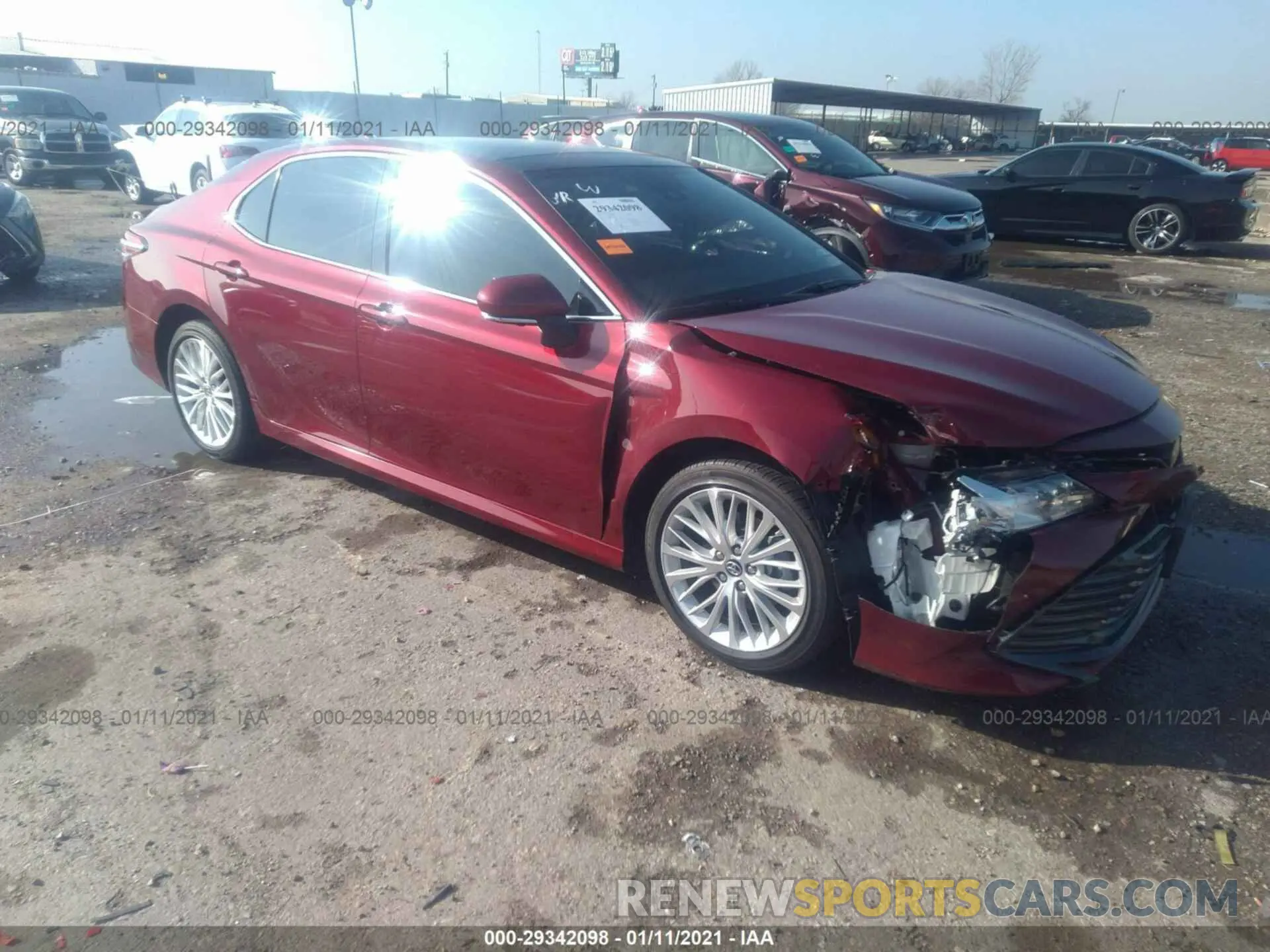 6 fotografías del automóvil dañado 4T1B11HK2KU701616 TOYOTA CAMRY 2019