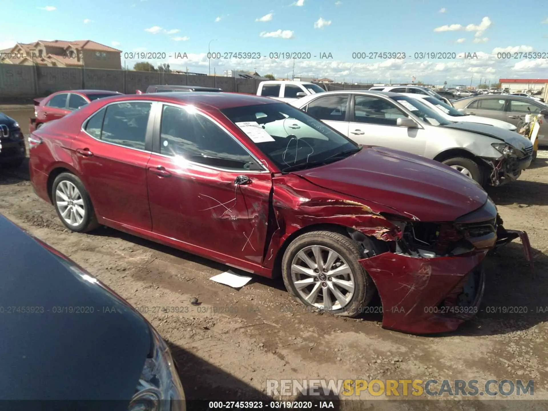 1 fotografías del automóvil dañado 4T1B11HK2KU719159 TOYOTA CAMRY 2019