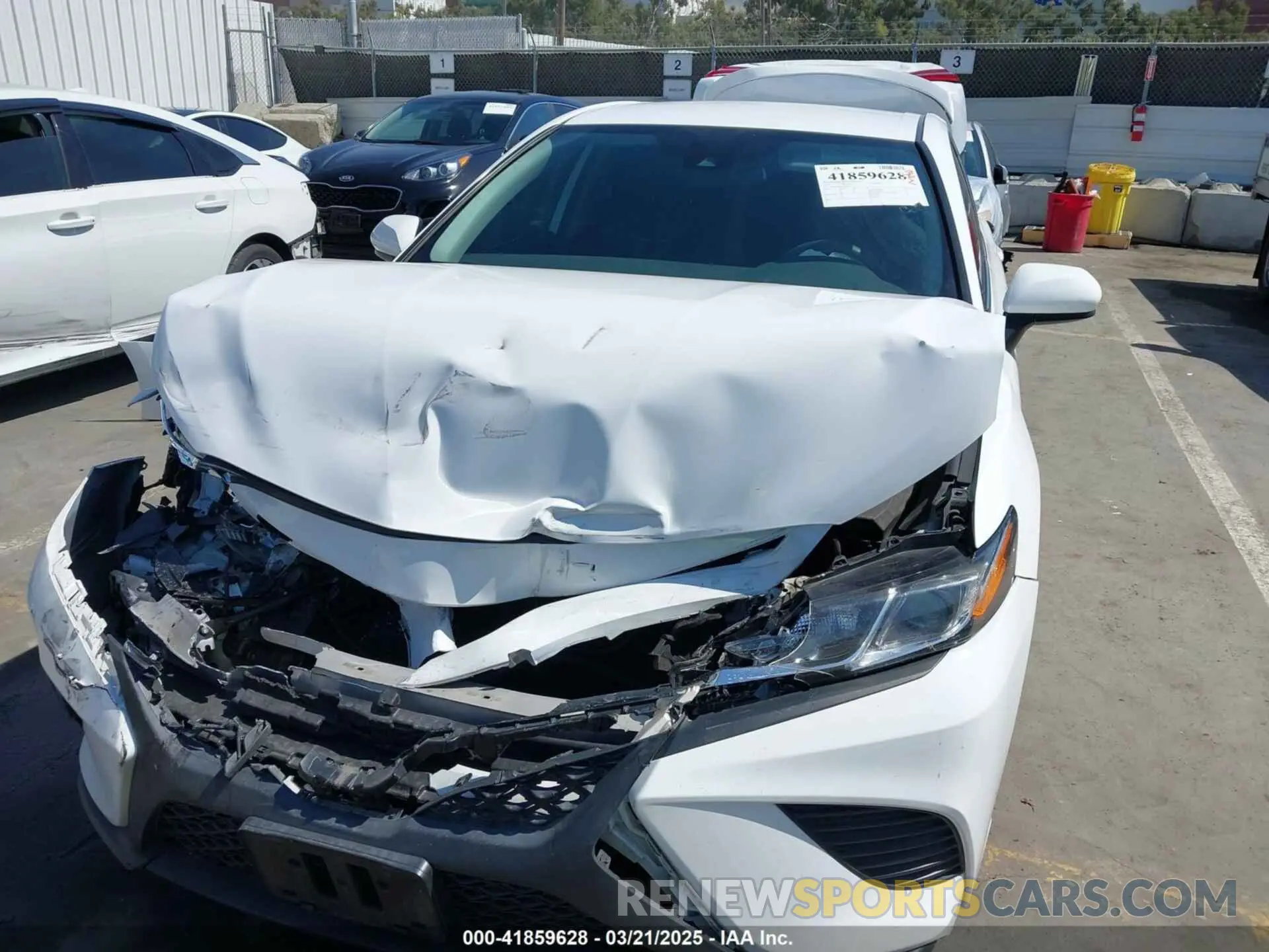 6 fotografías del automóvil dañado 4T1B11HK2KU804101 TOYOTA CAMRY 2019