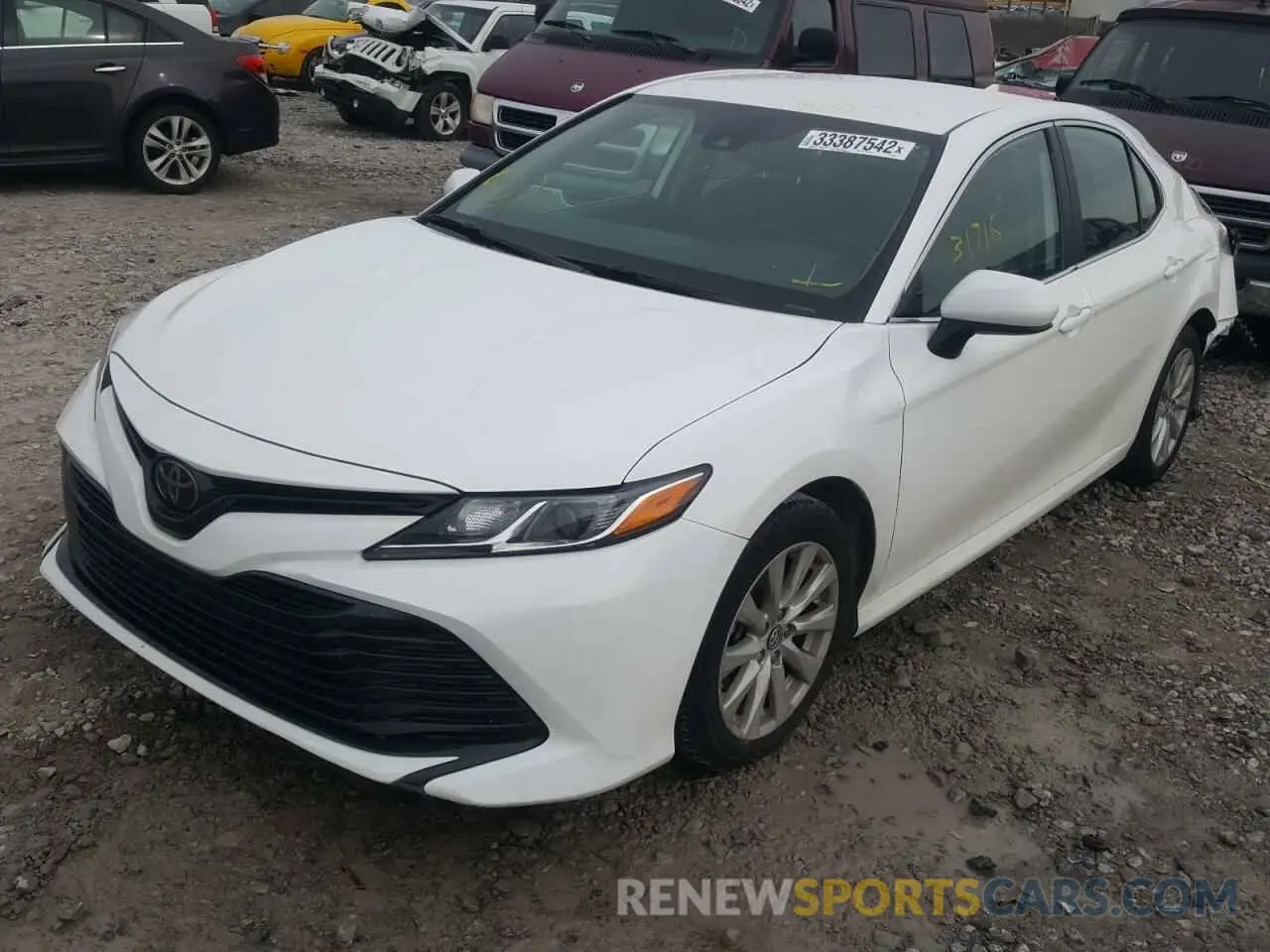 2 fotografías del automóvil dañado 4T1B11HK2KU822288 TOYOTA CAMRY 2019