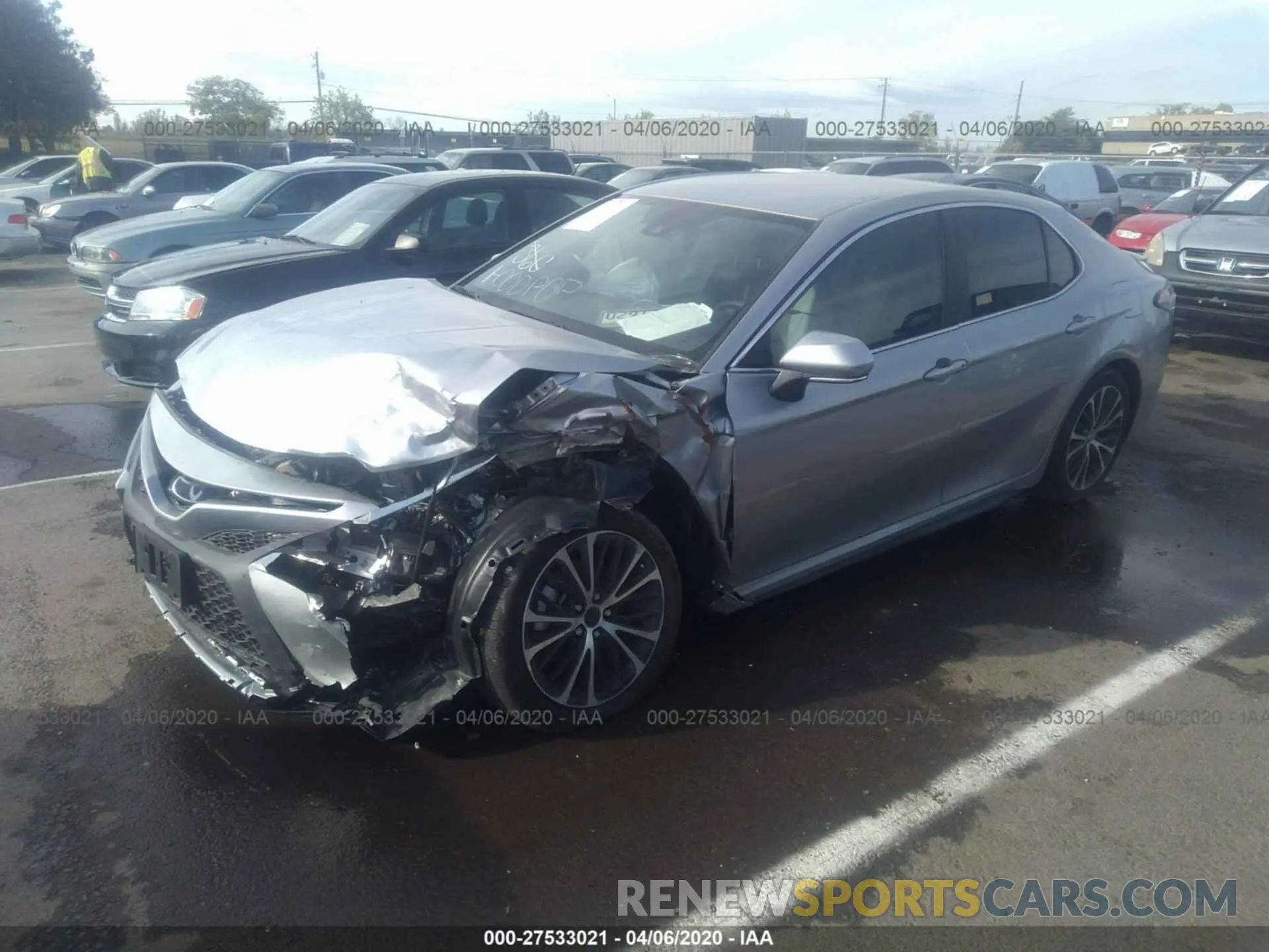 2 fotografías del automóvil dañado 4T1B11HK3KU183953 TOYOTA CAMRY 2019