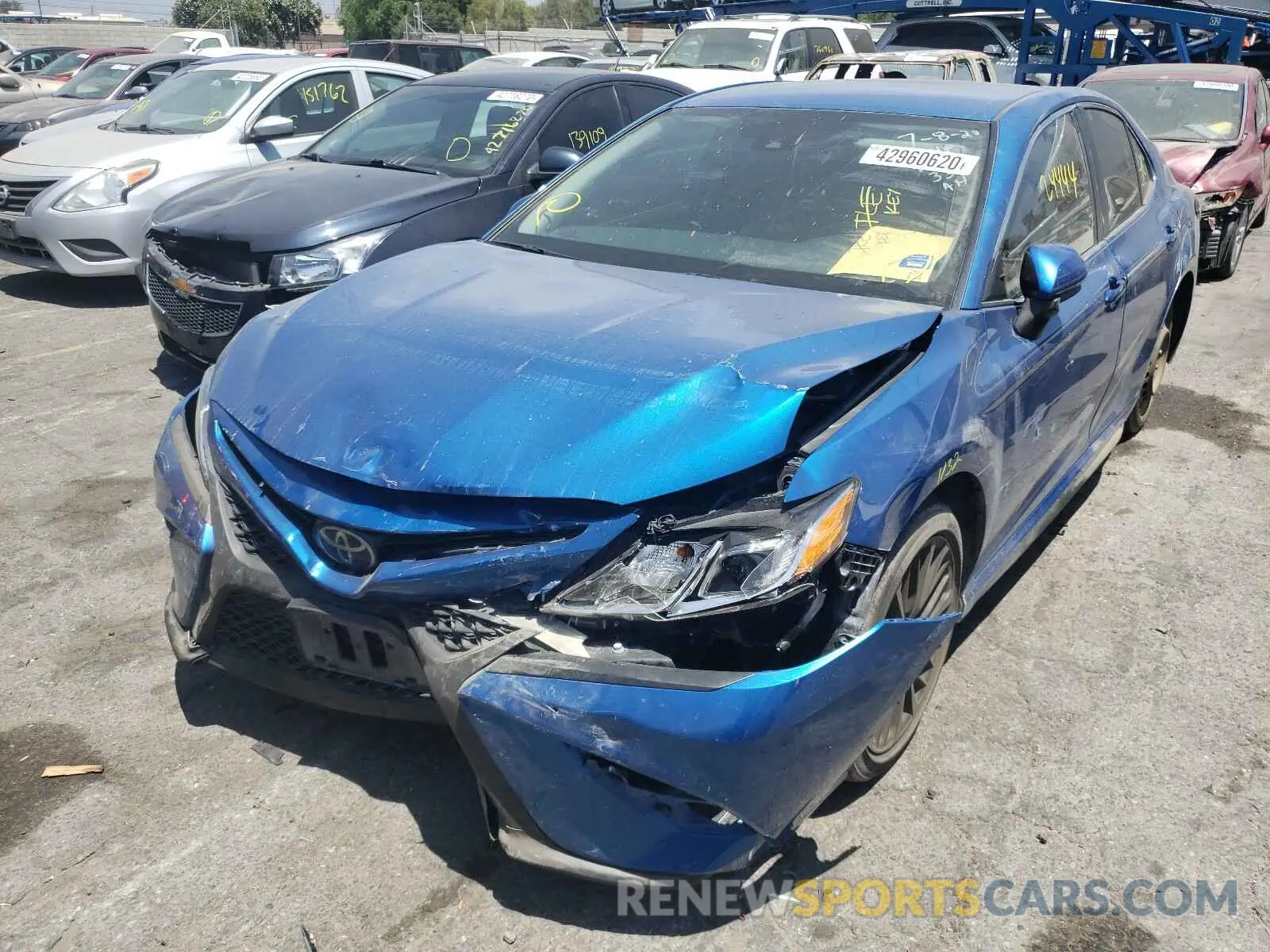 2 fotografías del automóvil dañado 4T1B11HK3KU196895 TOYOTA CAMRY 2019