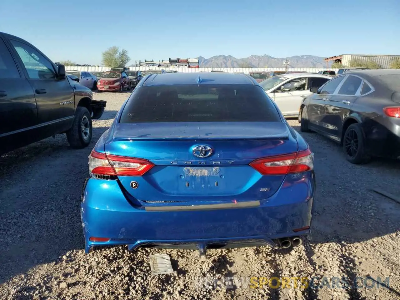 6 fotografías del automóvil dañado 4T1B11HK3KU207314 TOYOTA CAMRY 2019