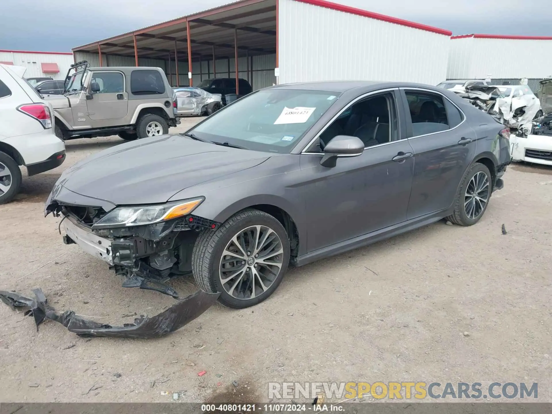 2 fotografías del automóvil dañado 4T1B11HK3KU216465 TOYOTA CAMRY 2019