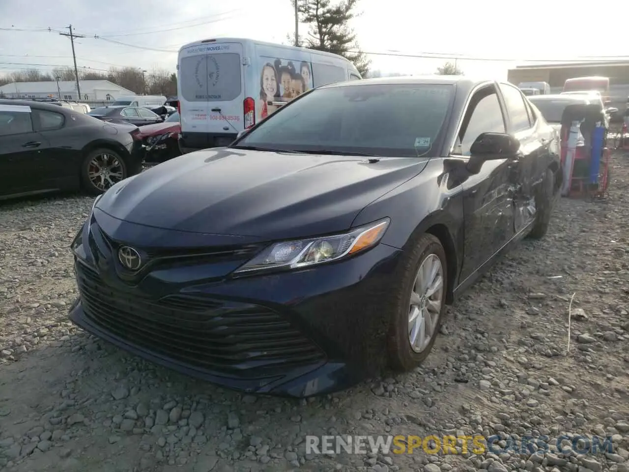 2 fotografías del automóvil dañado 4T1B11HK3KU258716 TOYOTA CAMRY 2019