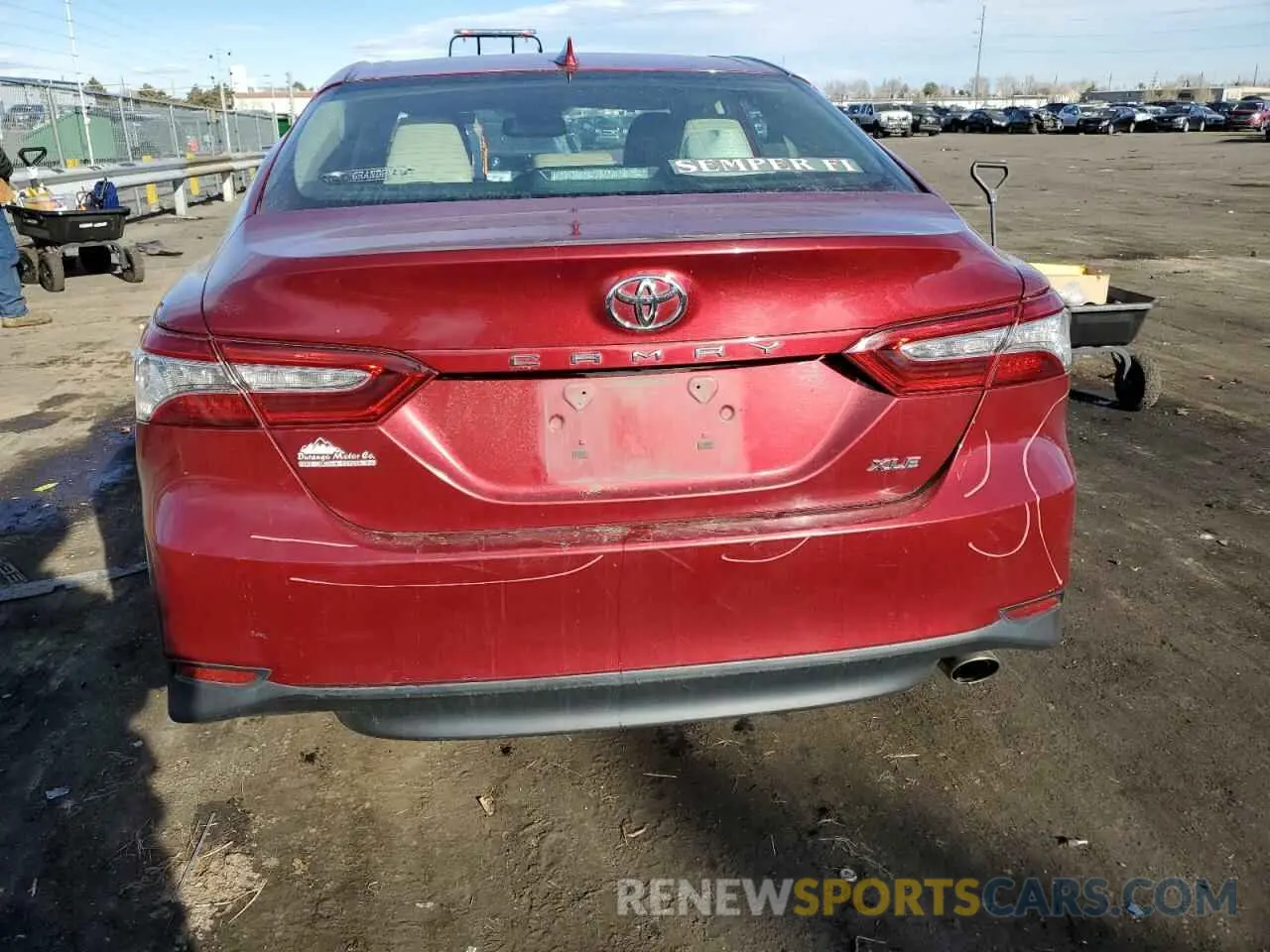 6 fotografías del automóvil dañado 4T1B11HK3KU693008 TOYOTA CAMRY 2019