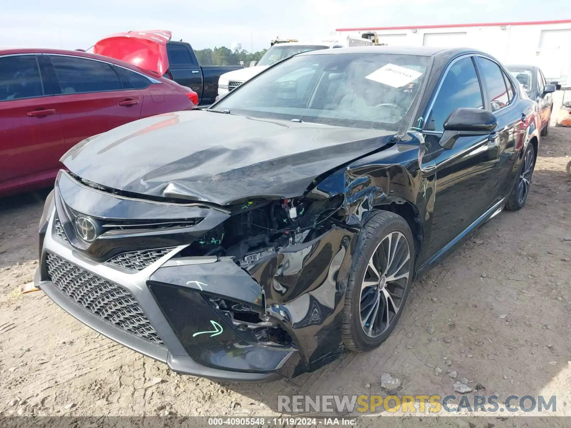2 fotografías del automóvil dañado 4T1B11HK3KU783484 TOYOTA CAMRY 2019