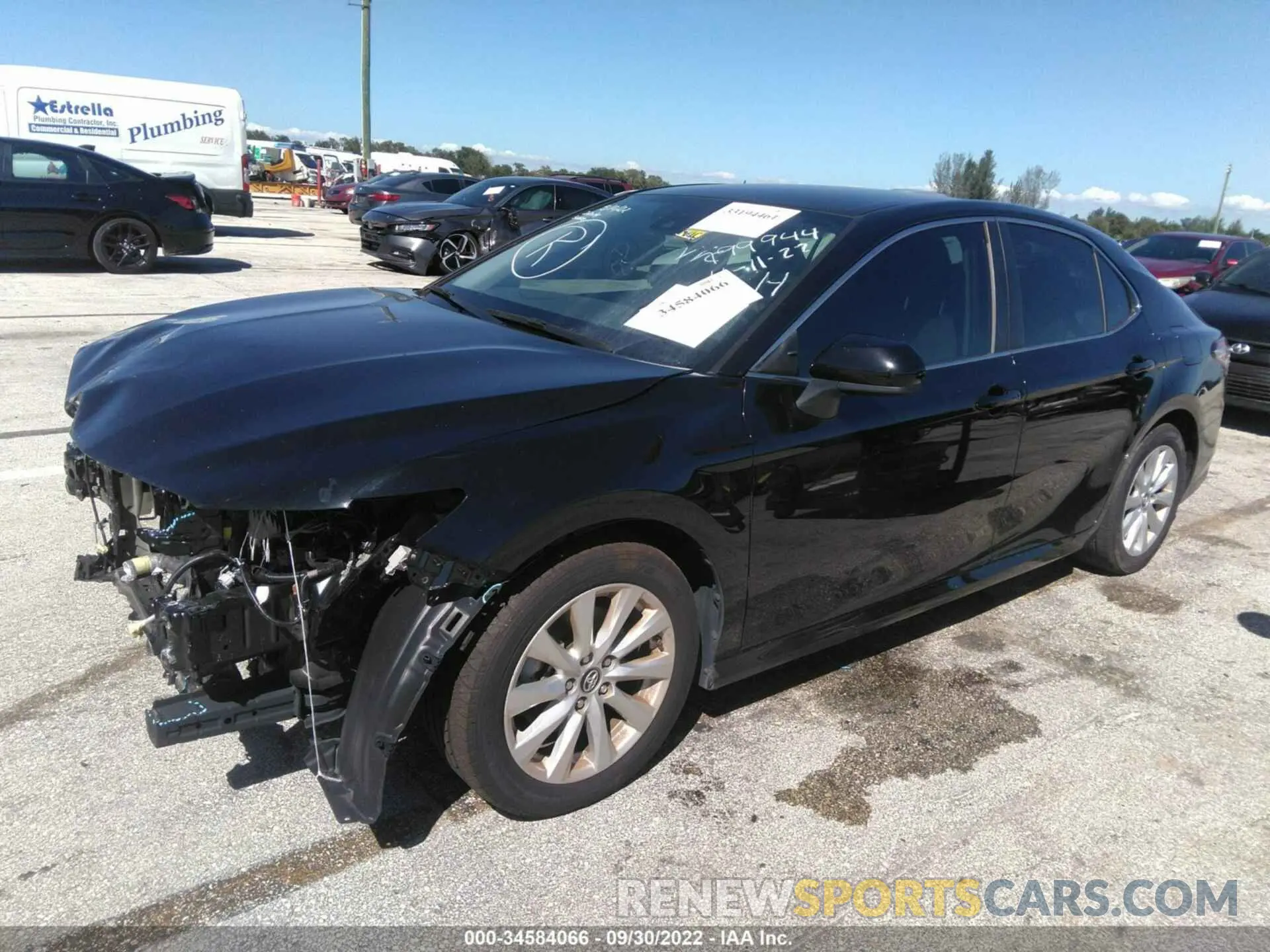 2 fotografías del automóvil dañado 4T1B11HK3KU799944 TOYOTA CAMRY 2019